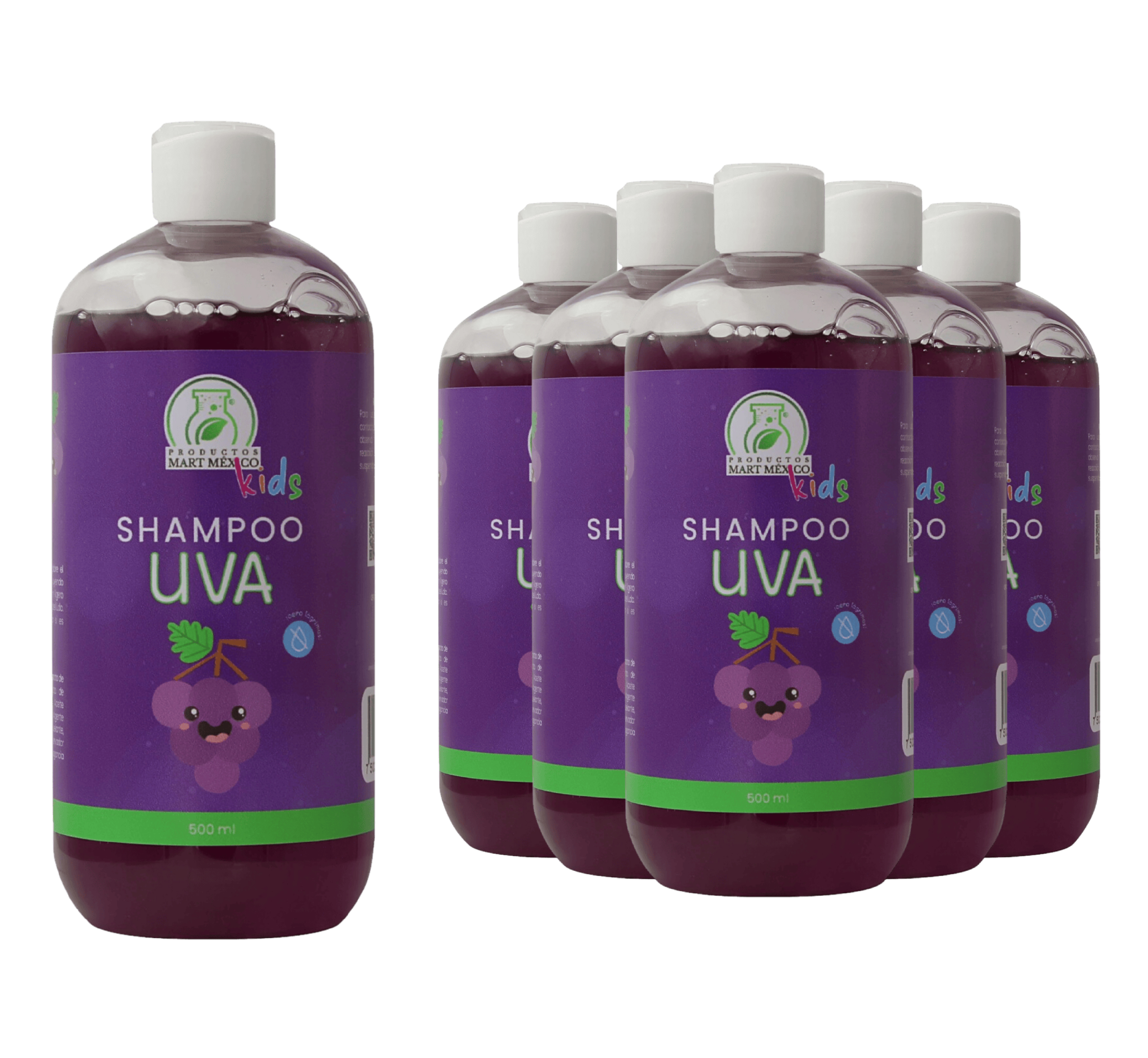 Shampoo Uva Cero Lagrimas Pack 6 Piezas
Productos Mart Mexico 500 Ml