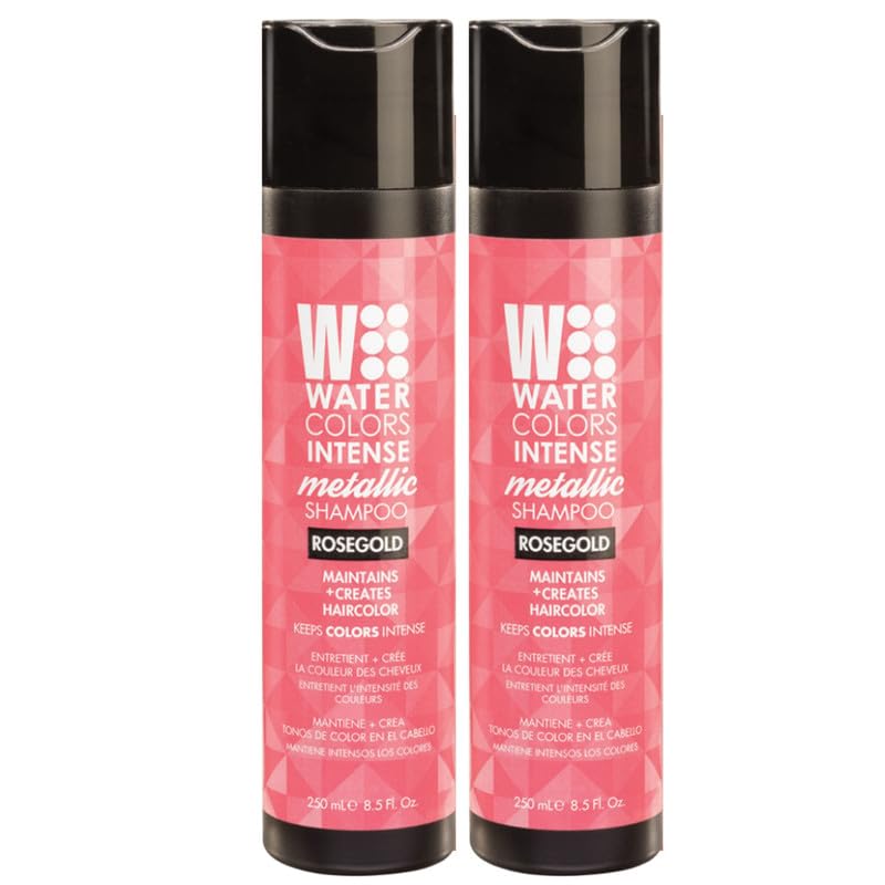 Foto 2 pulgar | Champú Watercolors Intense Metallic Rose Gold 250 Ml (paquete De 2) - Venta Internacional.