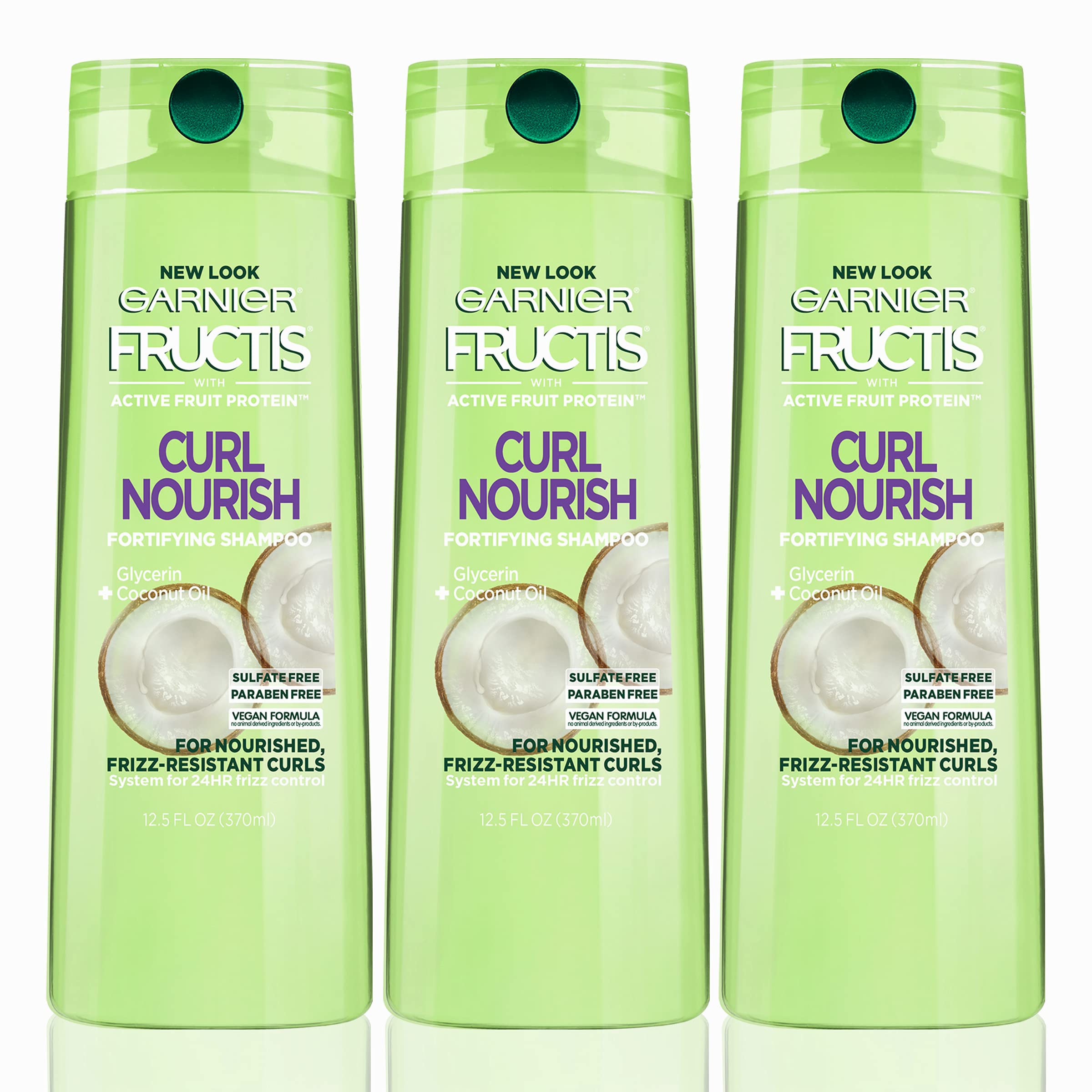 Foto 2 pulgar | Champú Garnier Hair Care Fructis Triple Nutrition Curl Nourish 375 Ml (paquete De 3) - Venta Internacional.