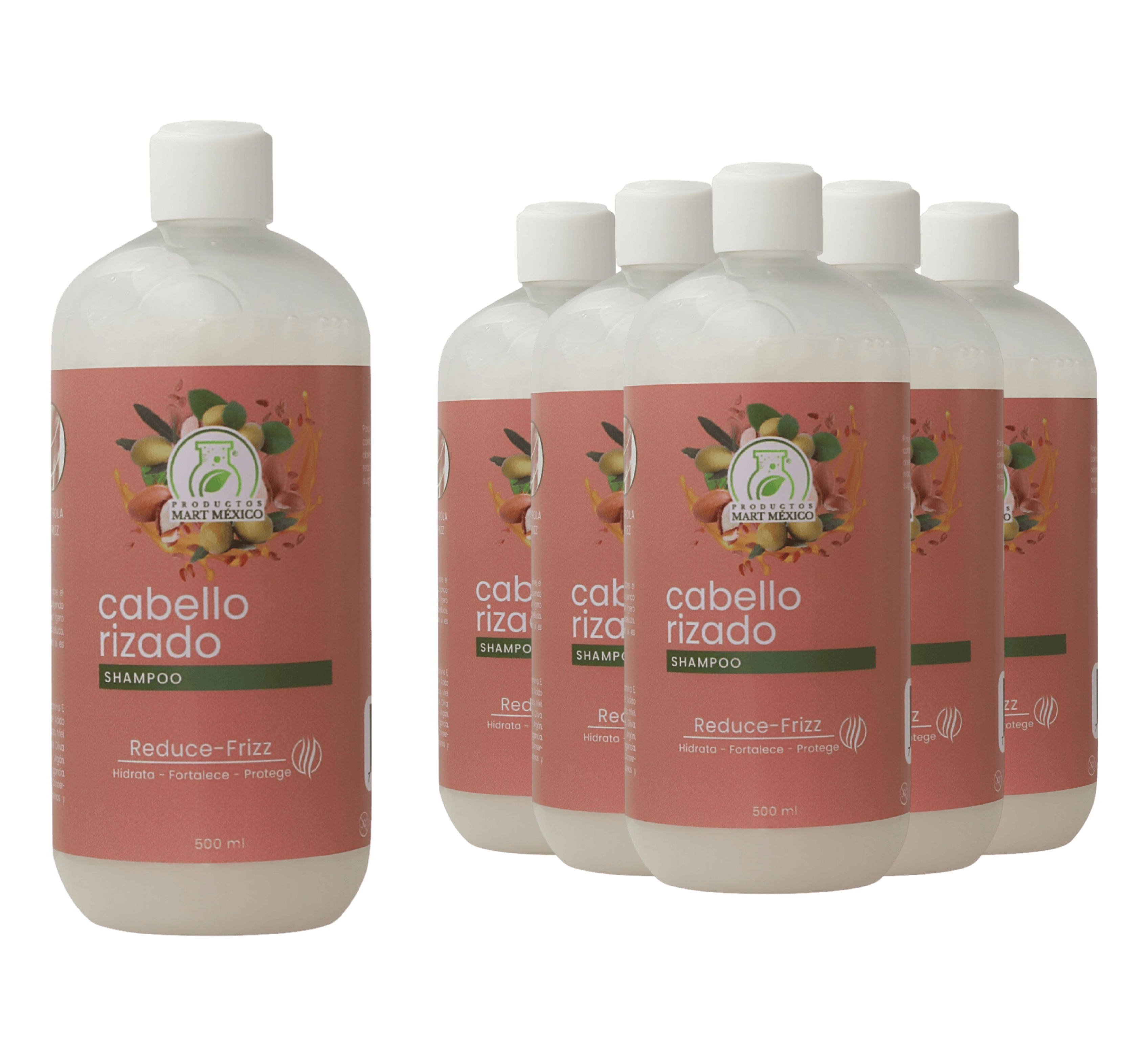 Foto 2 pulgar | Shampoo Cabello Rizado Pack 6 Piezas
Productos Mart Mexico 500 Ml