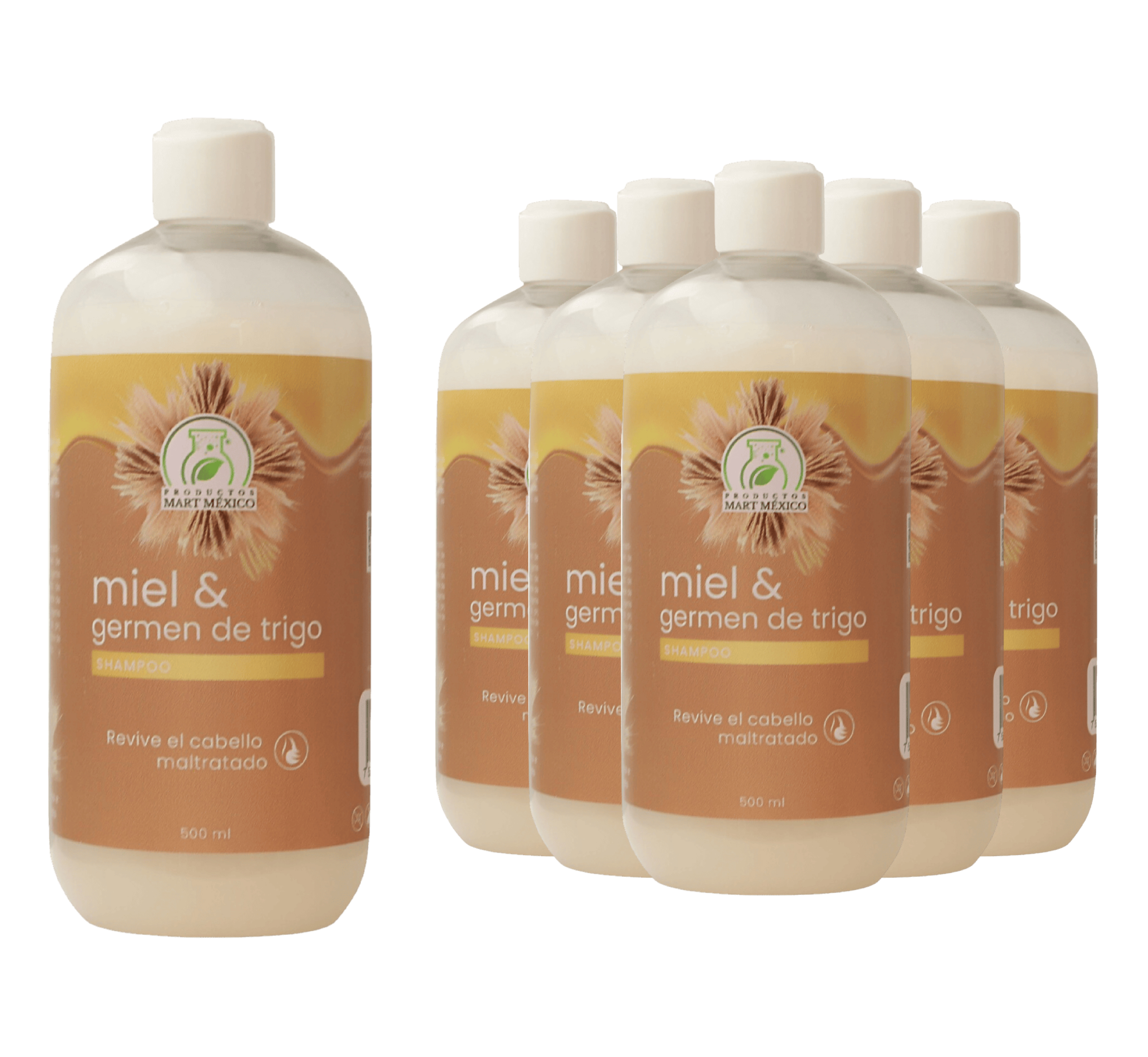 Foto 1 | Shampoo Germen De Trigo Y Miel Organica Pack