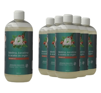 Foto 1 | Shampoo De Biotina Aceite De Argan Y Keratina Pack