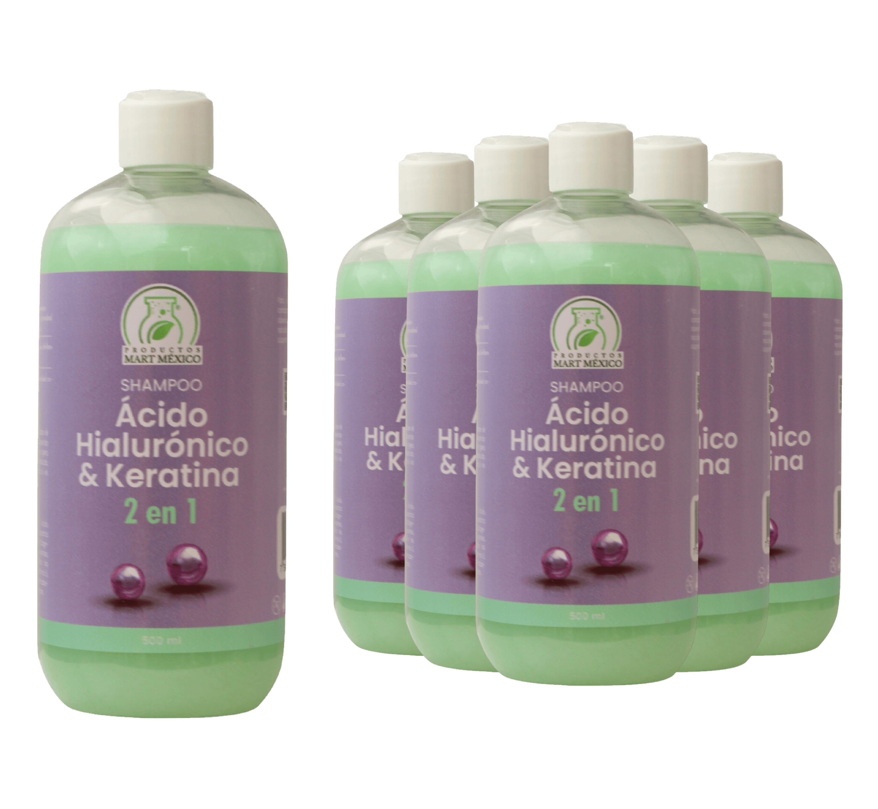 Foto 2 pulgar | Shampoo De Acido Hialuronico & Keratina Pack
Productos Mart Mexico 500 Ml