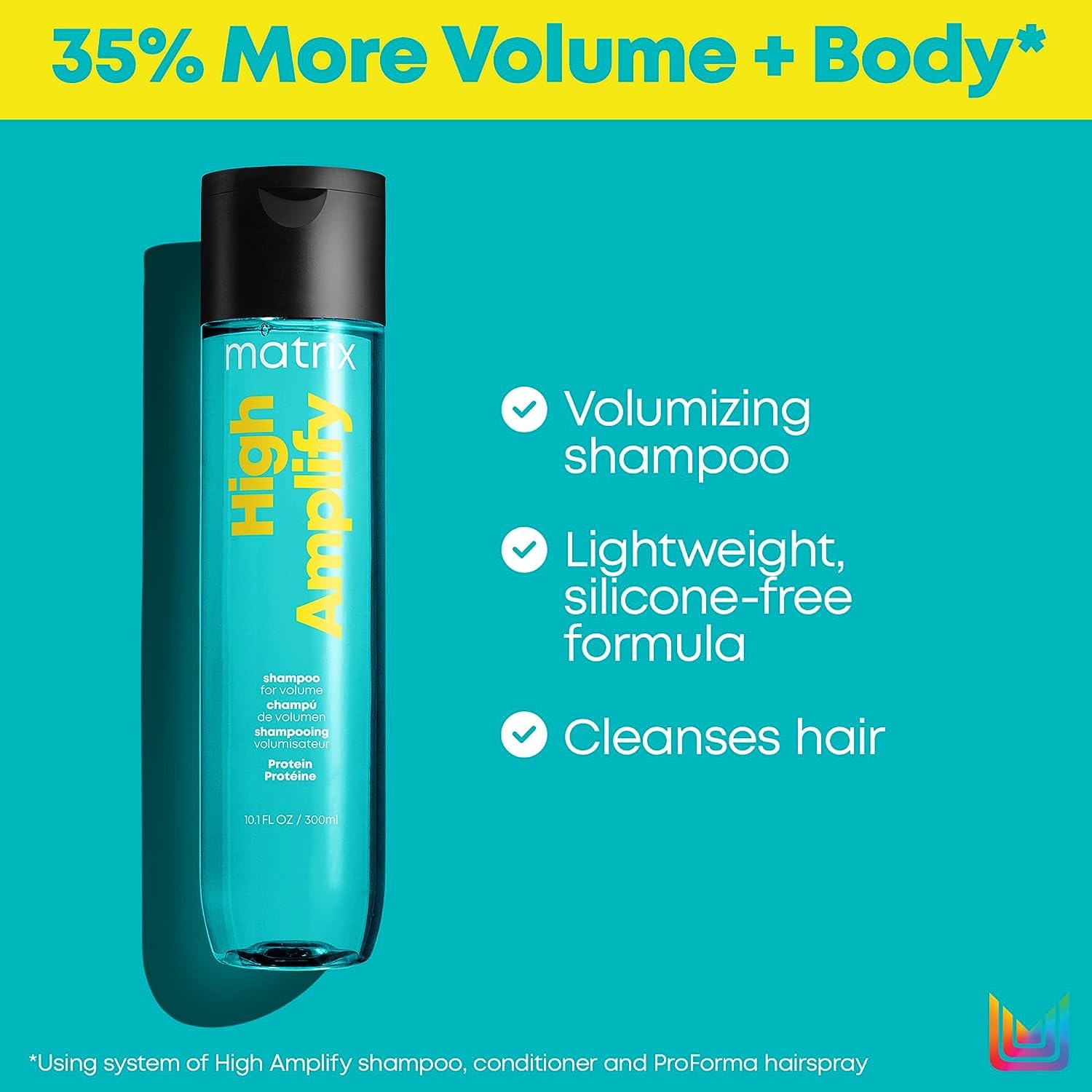Foto 4 pulgar | Champú Matrix High Amplify Voluminizador De 300 Ml Sin Silicona - Venta Internacional.