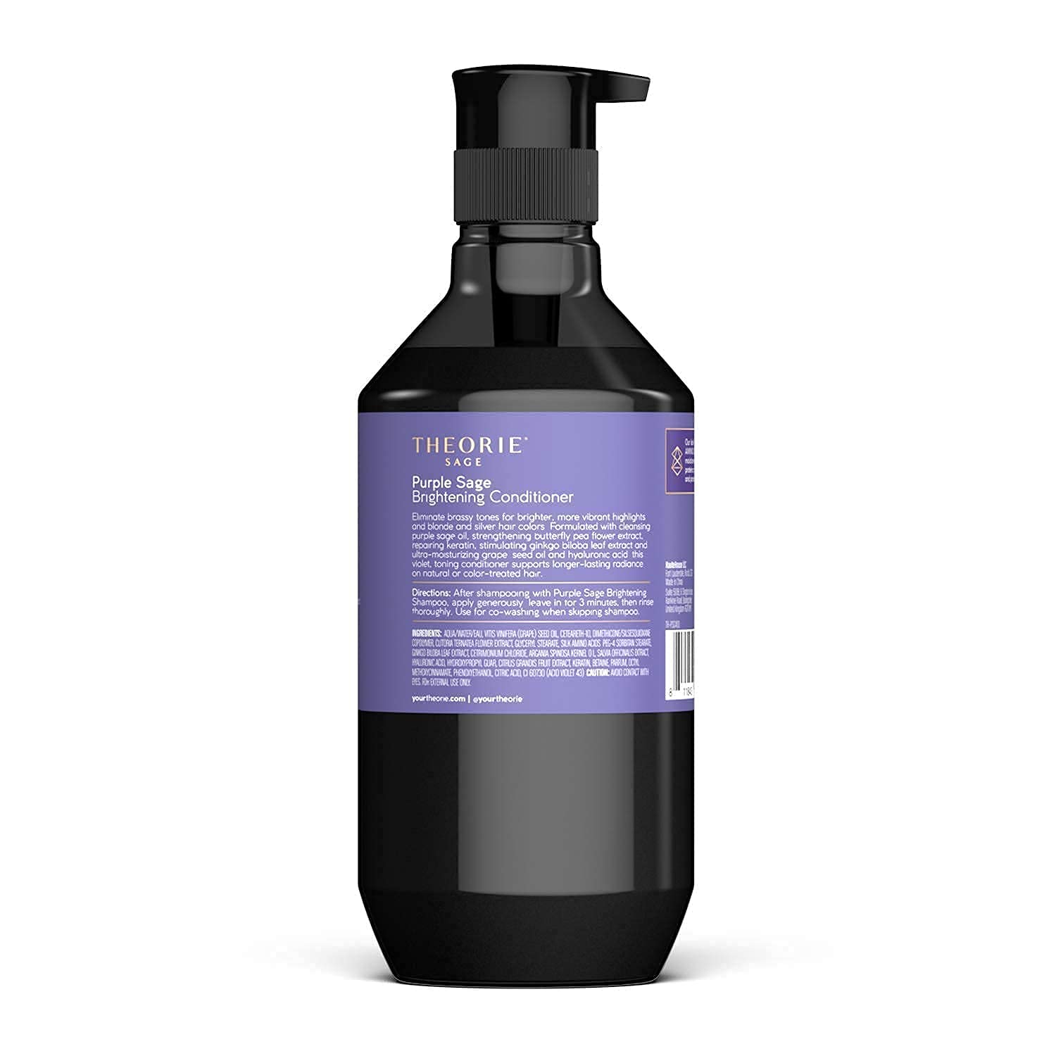 Foto 3 pulgar | Acondicionador Theorie Purple Sage Brightening 800 Ml - Venta Internacional.