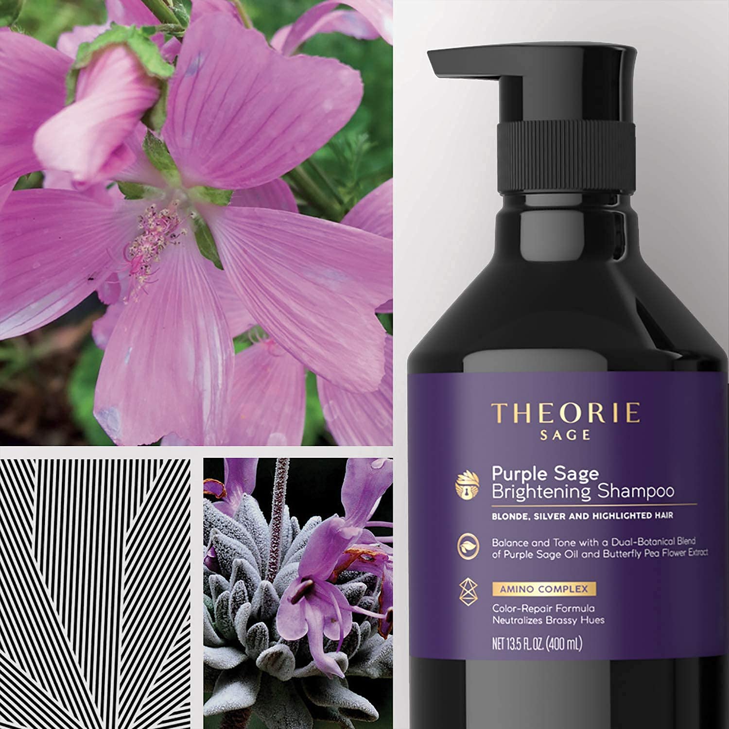 Foto 4 pulgar | Acondicionador Theorie Purple Sage Brightening 800 Ml - Venta Internacional.