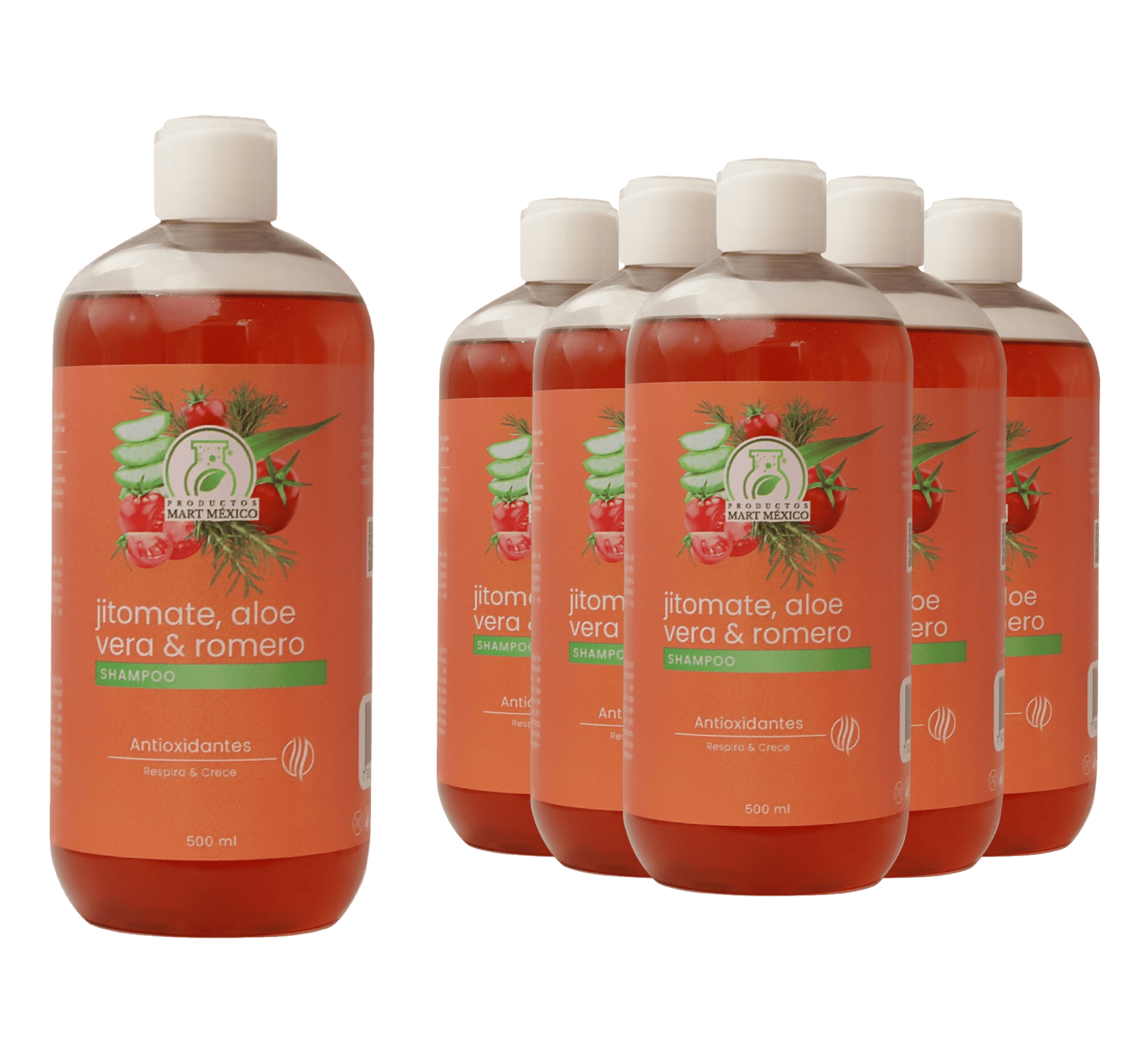 Foto 2 pulgar | Shampoo Hare De Jitomate, Aloe Vera Y Romero Pack 6 Piezas
Productos Mart Mexico 500 Ml