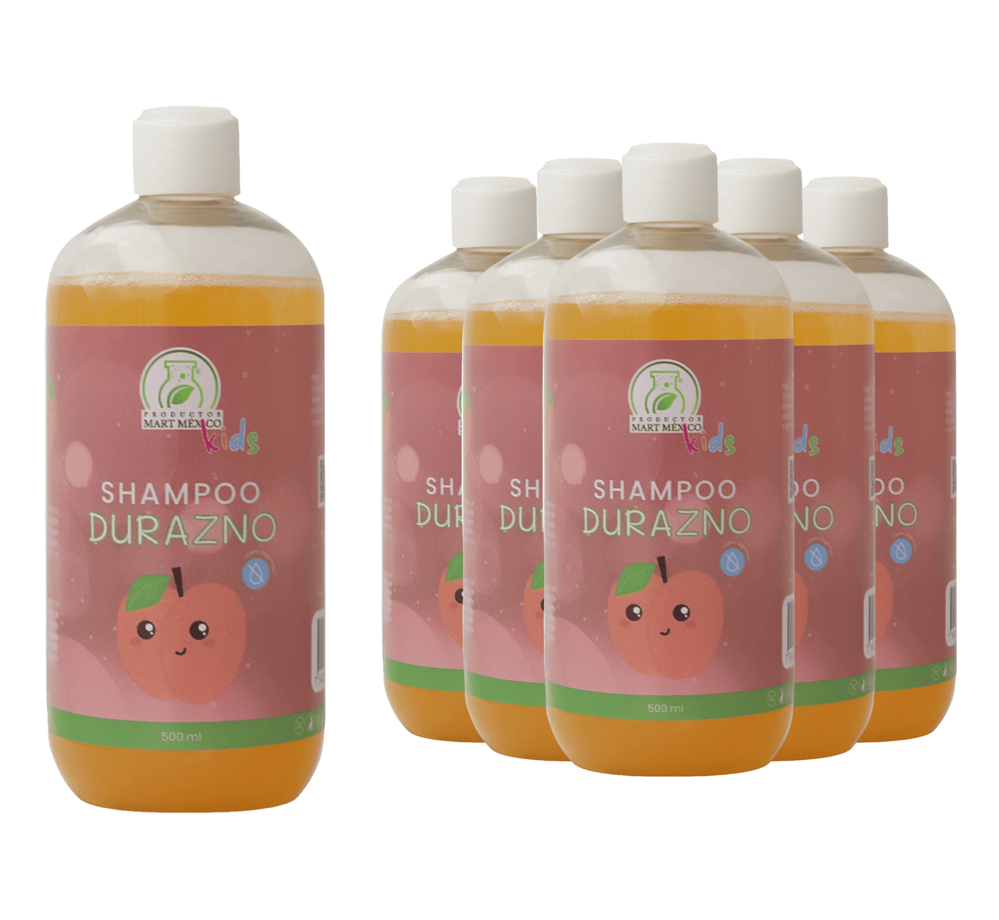 Foto 2 pulgar | Shampoo Durazno Cero Lagrimas Pack 6 Piezas
Productos Mart Mexico 500 Ml