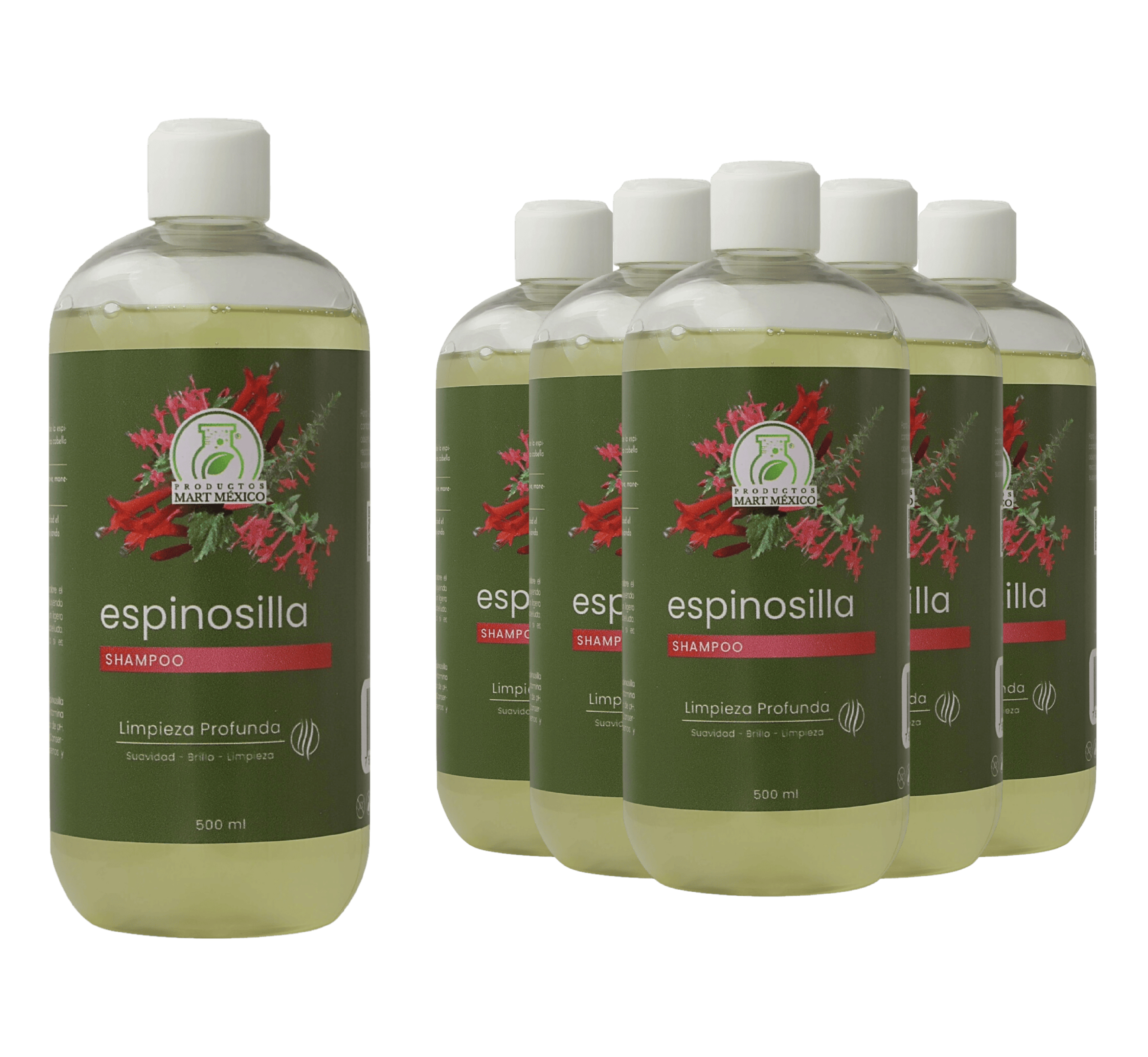 Foto 2 pulgar | Shampoo De Espinosilla Pack 6 Piezas 
Productos Mart Mexico 500 Ml