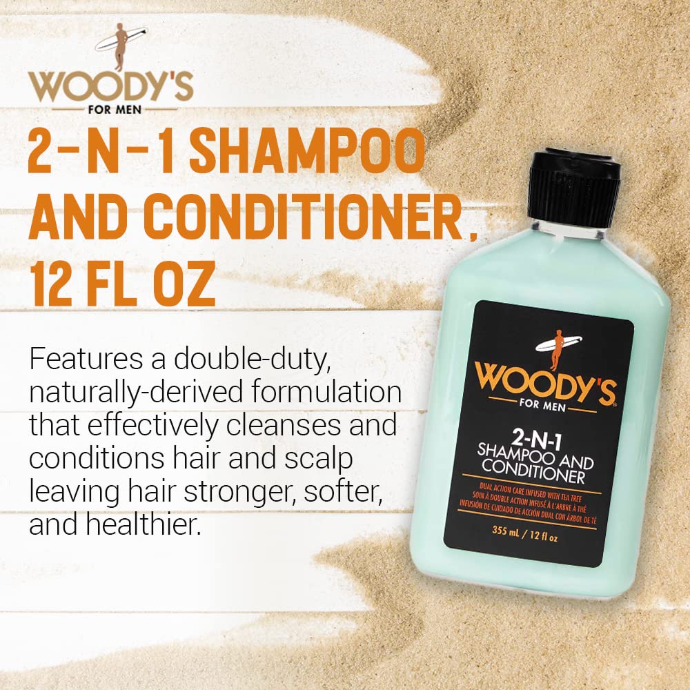 Foto 3 pulgar | Champú Y Acondicionador Woody's 2 En 1 Thickening 355 Ml Para Hombres - Venta Internacional.