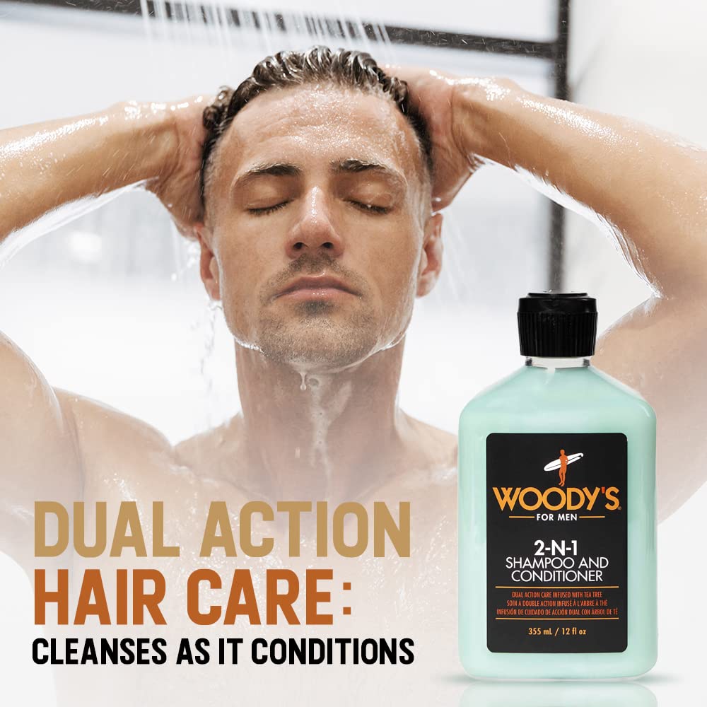 Foto 4 pulgar | Champú Y Acondicionador Woody's 2 En 1 Thickening 355 Ml Para Hombres - Venta Internacional.