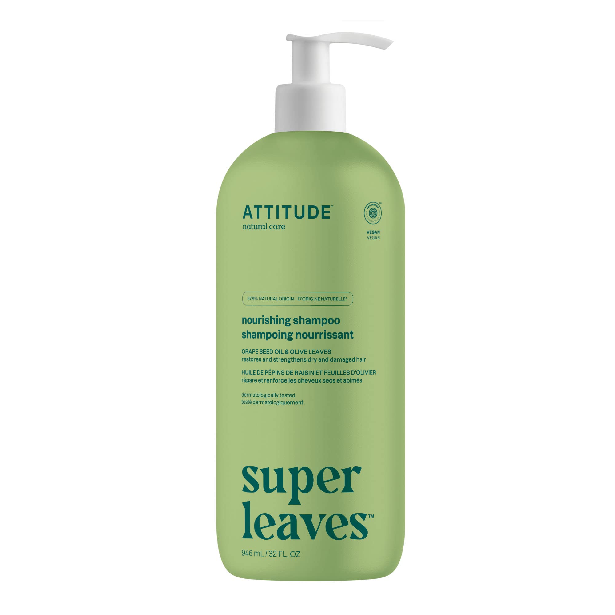 Foto 2 pulgar | Champú Attitude Para Nutrir El Cabello 946 Ml Con Aceite De Semillas De Uva - Venta Internacional.