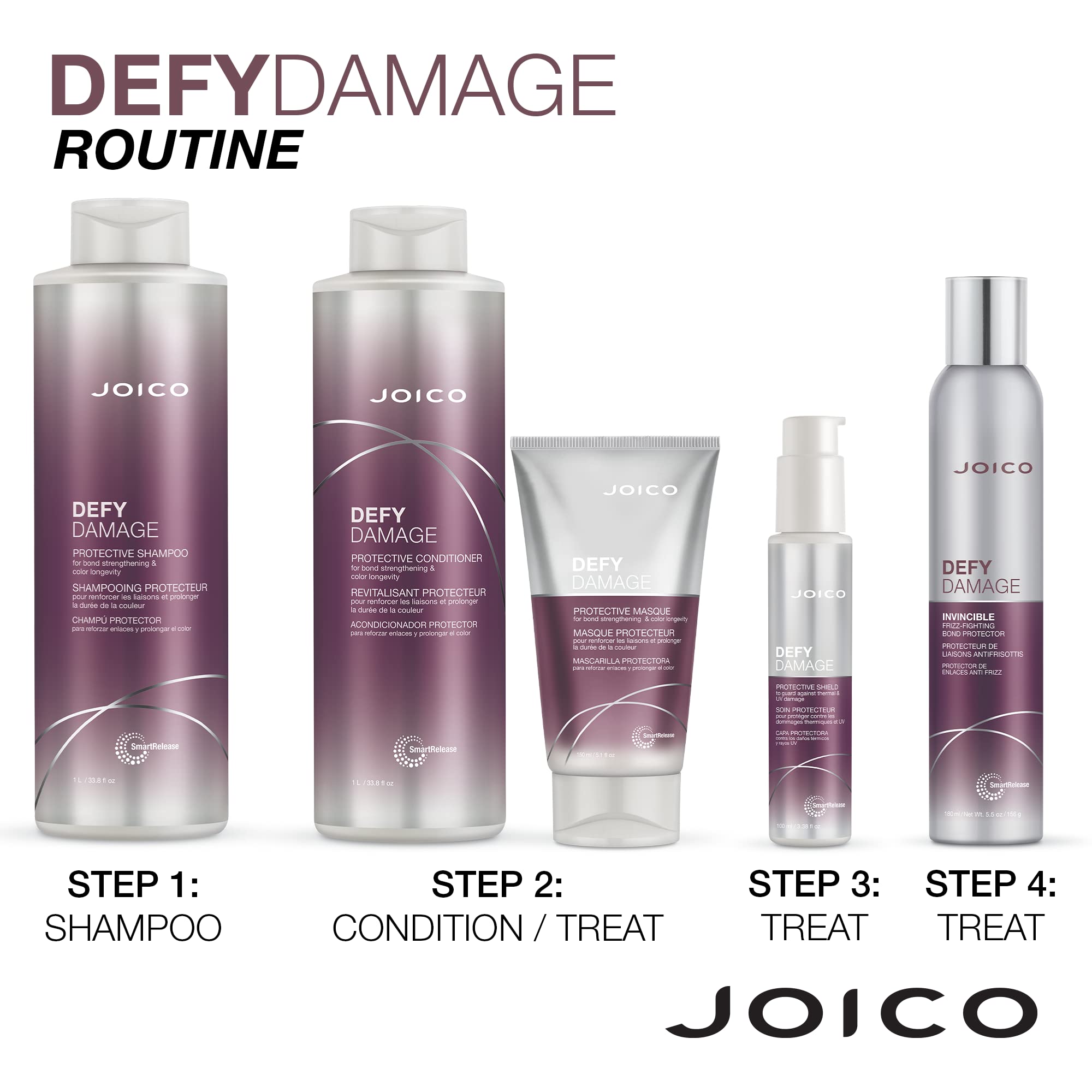 Foto 7 pulgar | Champú Joico Defy Damage Protector Para Cabello Teñido, 1 Litro - Venta Internacional.