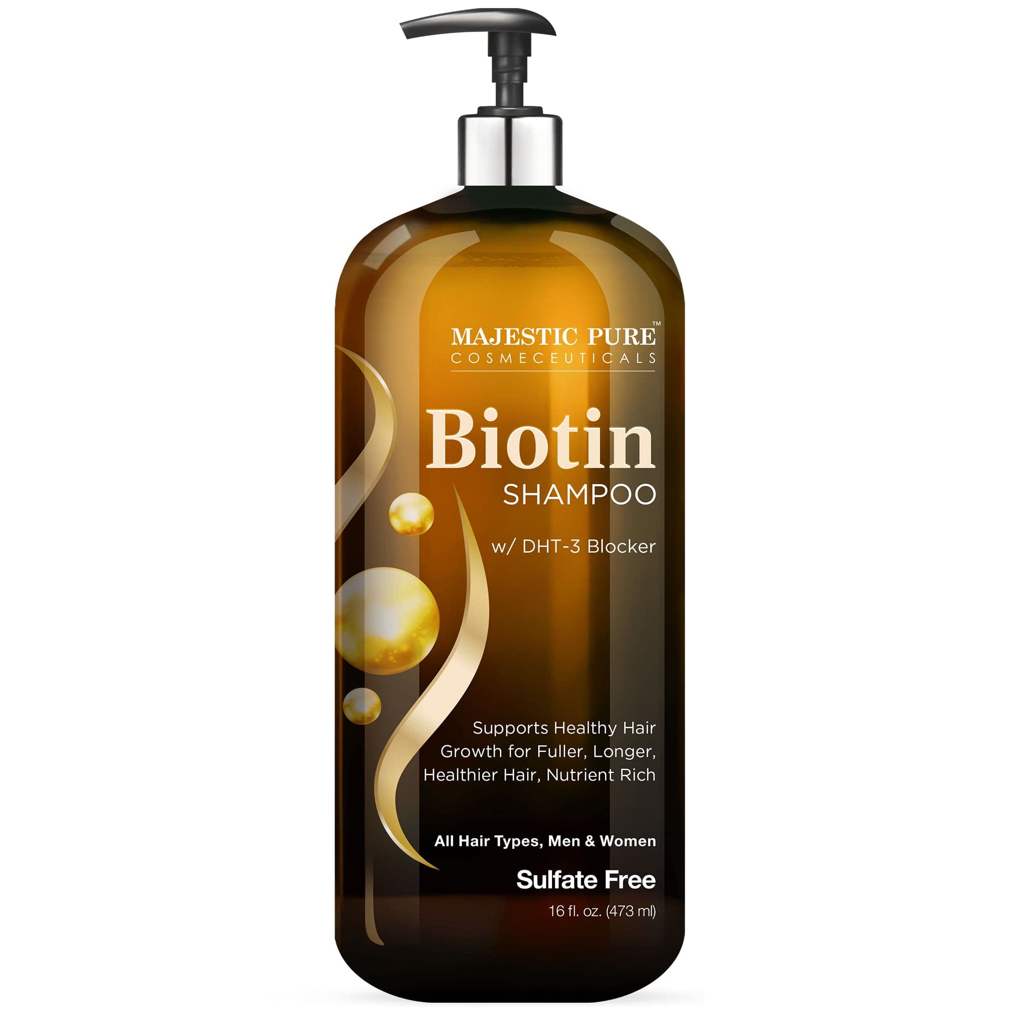 Foto 2 pulgar | Champú Majestic Pure Biotin Para El Crecimiento Del Cabello, 480 Ml, Sin Sulfatos - Venta Internacional.