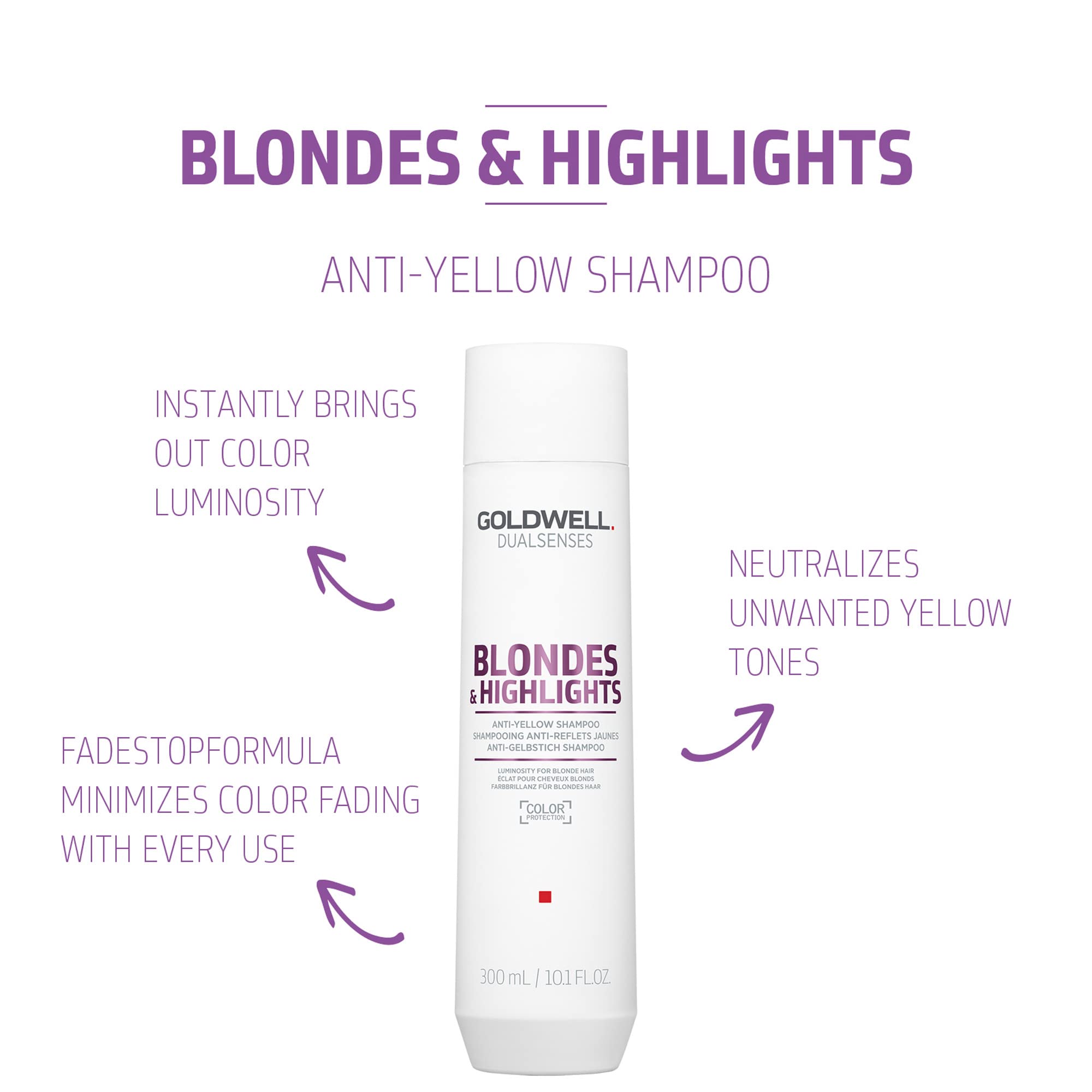 Foto 3 pulgar | Shampoo Goldwell Dualsenses Blondes & Highlights de 300 ml-Venta Internacional