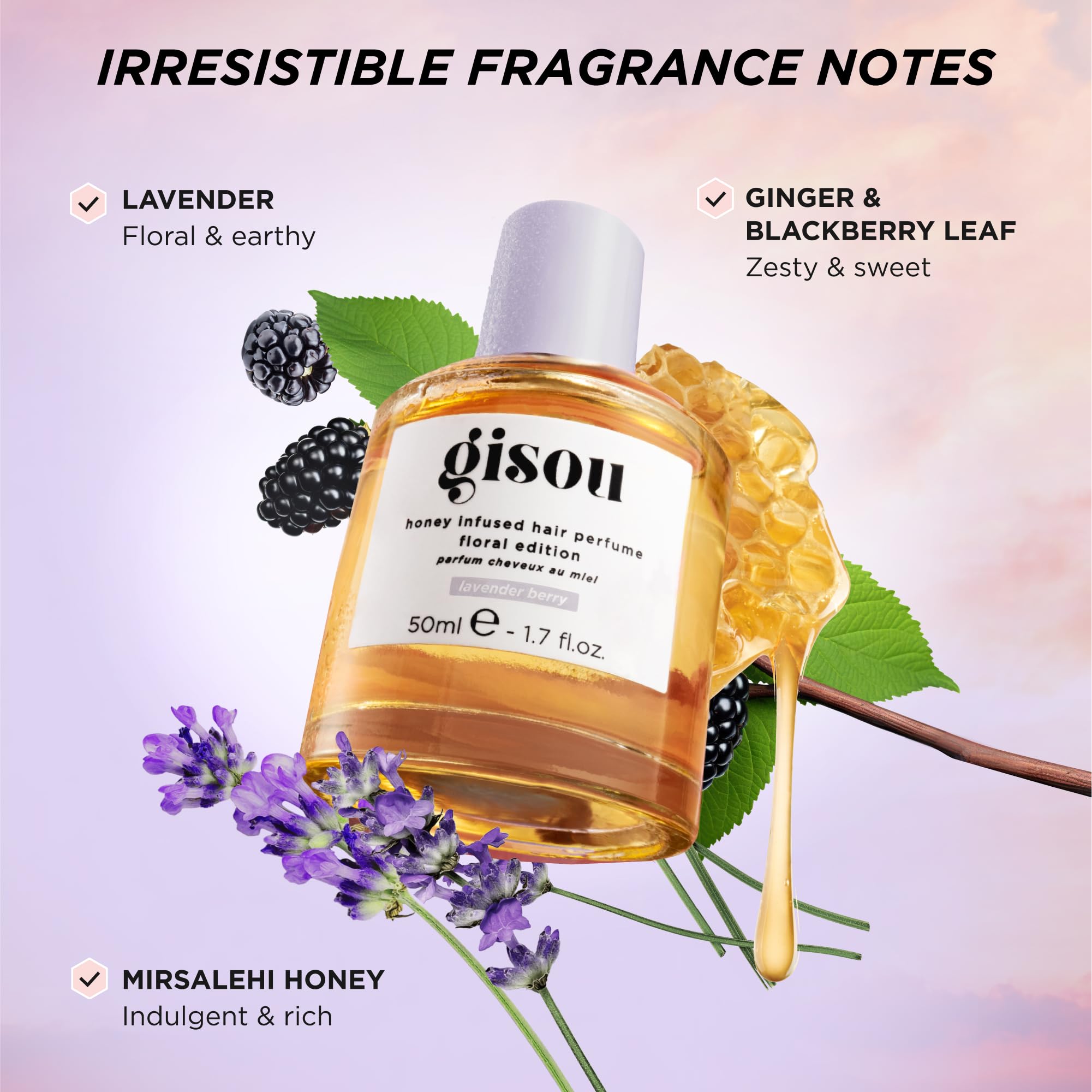 Foto 3 pulgar | Perfume para el Cabello Gisou Honey Infused Floral Edition 50 ml - Venta Internacional