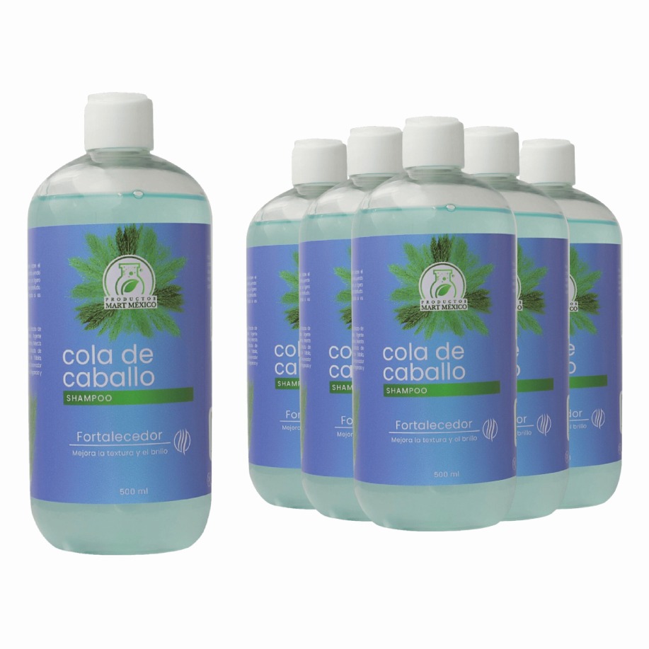 Foto 1 | Shampoo Cola De Caballo Pack 6 piezas Productos Mart Mexico
