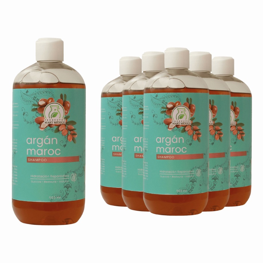 Foto 2 pulgar | Shampoo Capilar Con Argan Maroc Pack 6 Piezas
Productos Mart Mexico 500 Ml