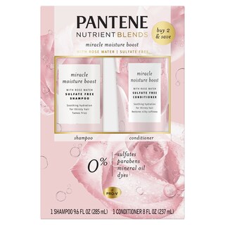 Foto 1 | Champú Y Acondicionador Pantene Nutrient Blends Miracle Moisture Boost Rose Water - Venta Internacional.