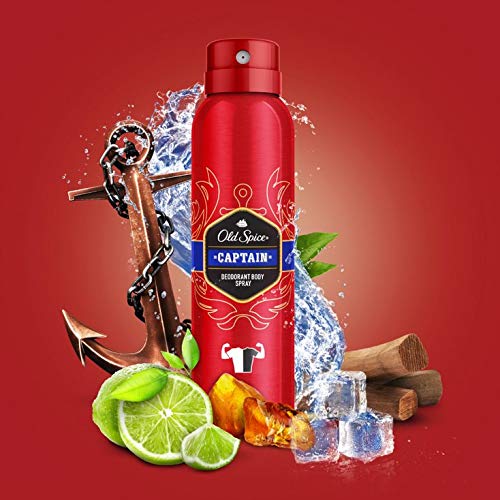 Foto 3 pulgar | Desodorante En Aerosol Old Spice Captain 150 Ml Para Hombre - Venta Internacional.