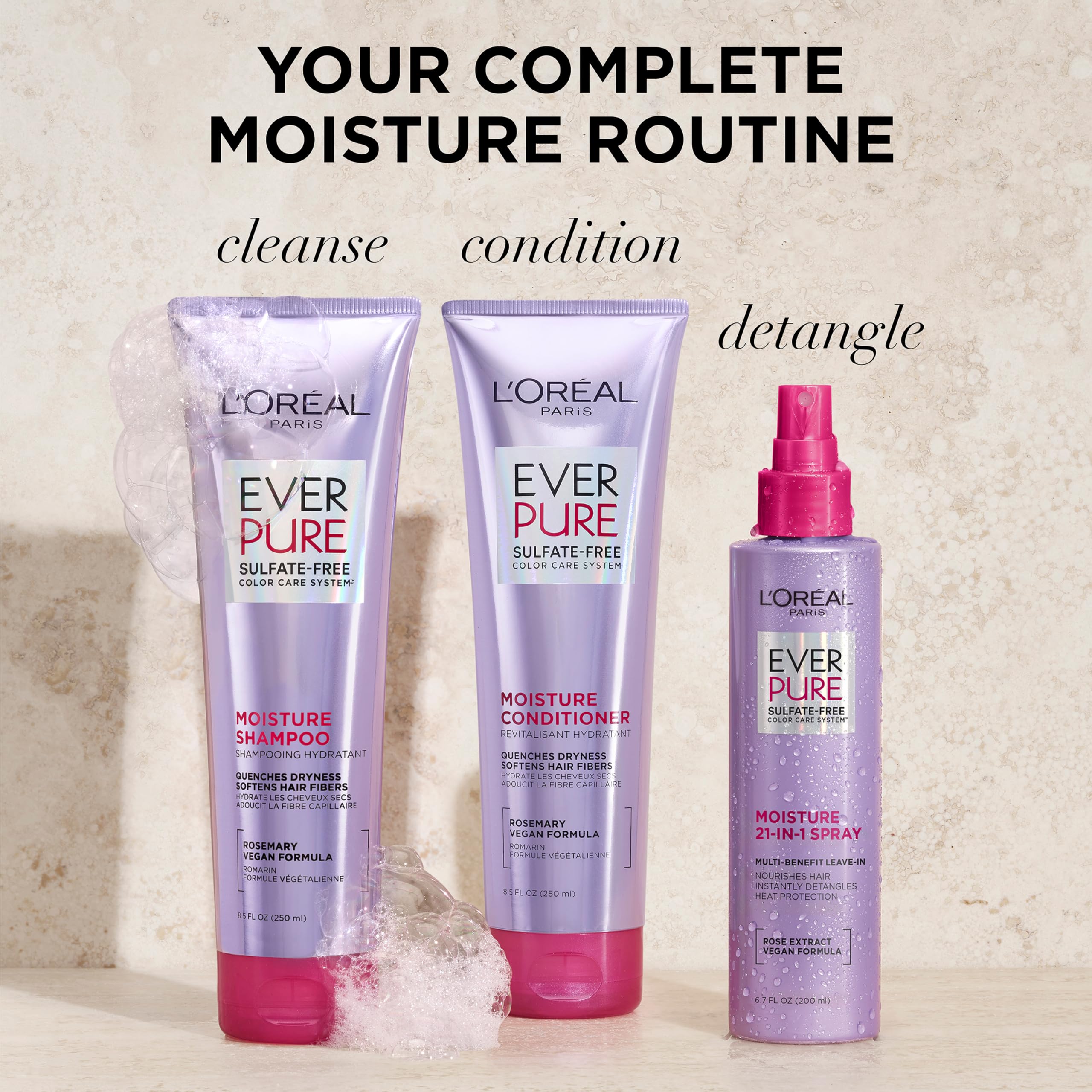 Foto 7 pulgar | Set De Champú Y Acondicionador L'oreal Paris Everpure, 1 Kit - Venta Internacional.