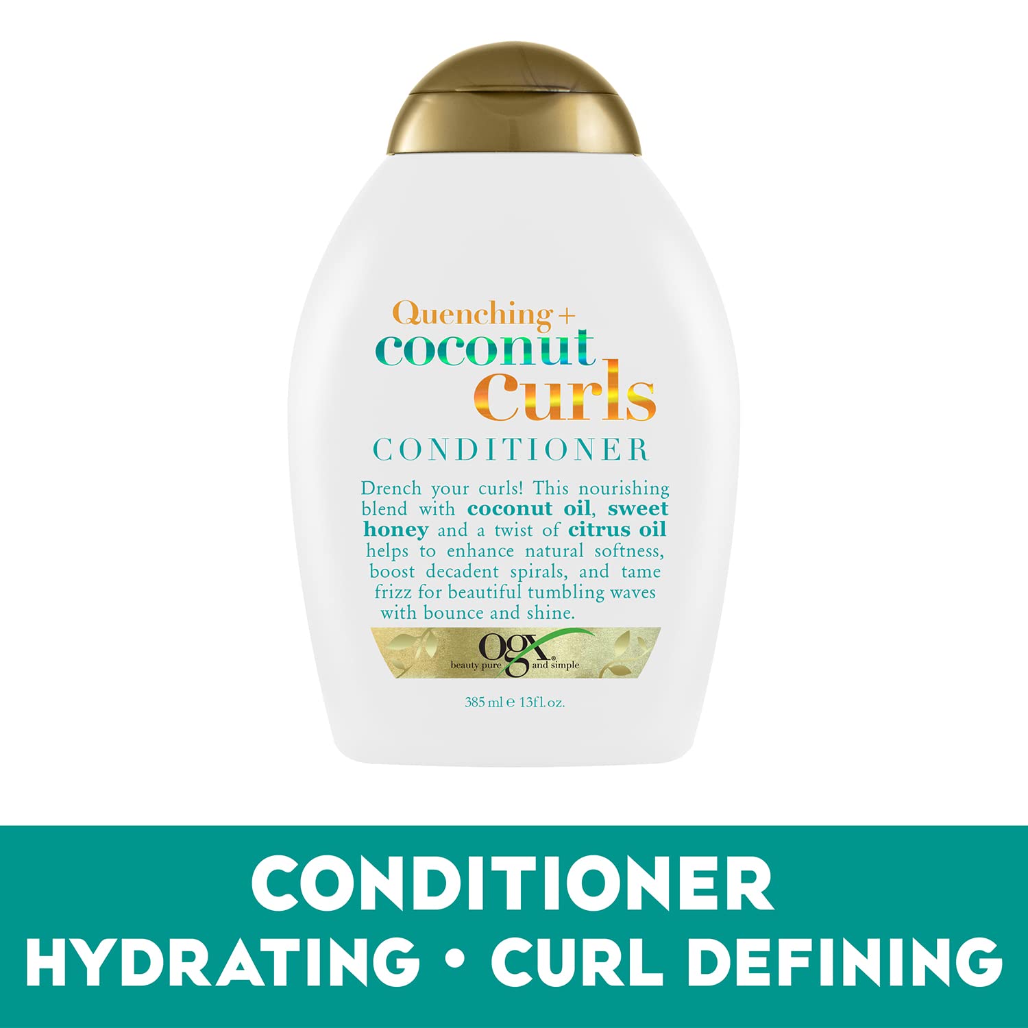 Foto 4 | Champú y Acondicionador OGX Quenching + Coconut Curls 385 ml - Venta Internacional