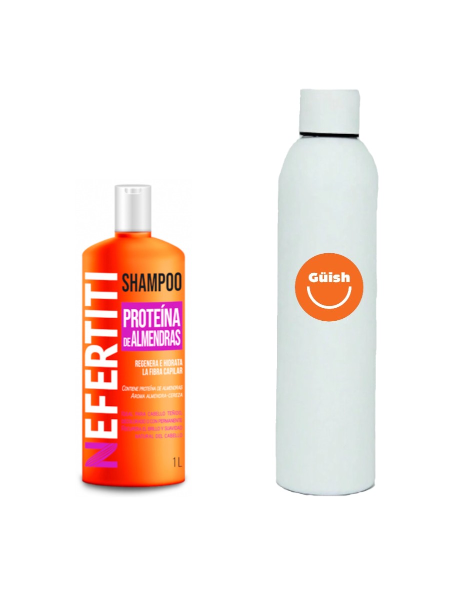 Foto 2 pulgar | Shampoo Proteína de Almendras sin Parabenos + Termo Güishx