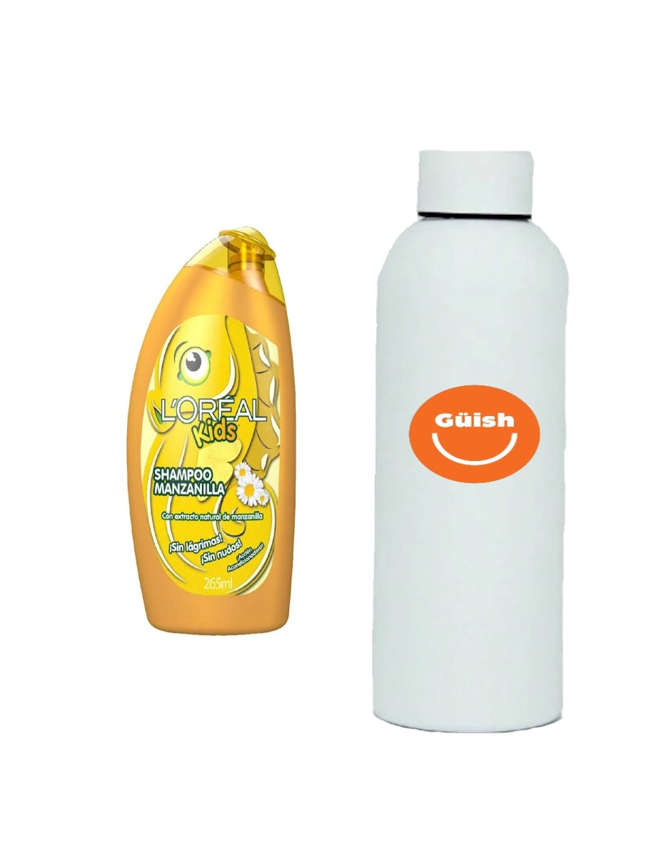Champú Manzanilla L'Oréal Kids + Termo de Agua Güish