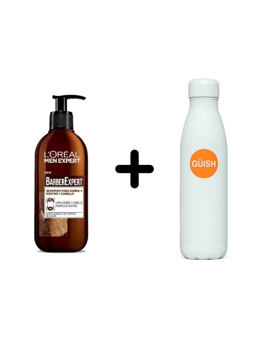 Foto 1 | Shampoo Para Barba, Rostro Y Cabello + Termo Guish Gratis
