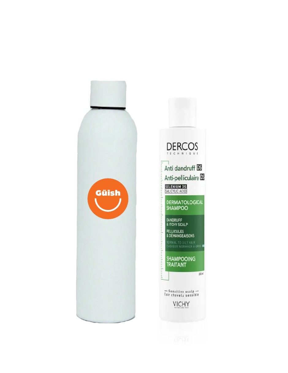 Shampoo Anticaspa Vichy Dercos Para Cabello Seco + Termo Güish Gratis