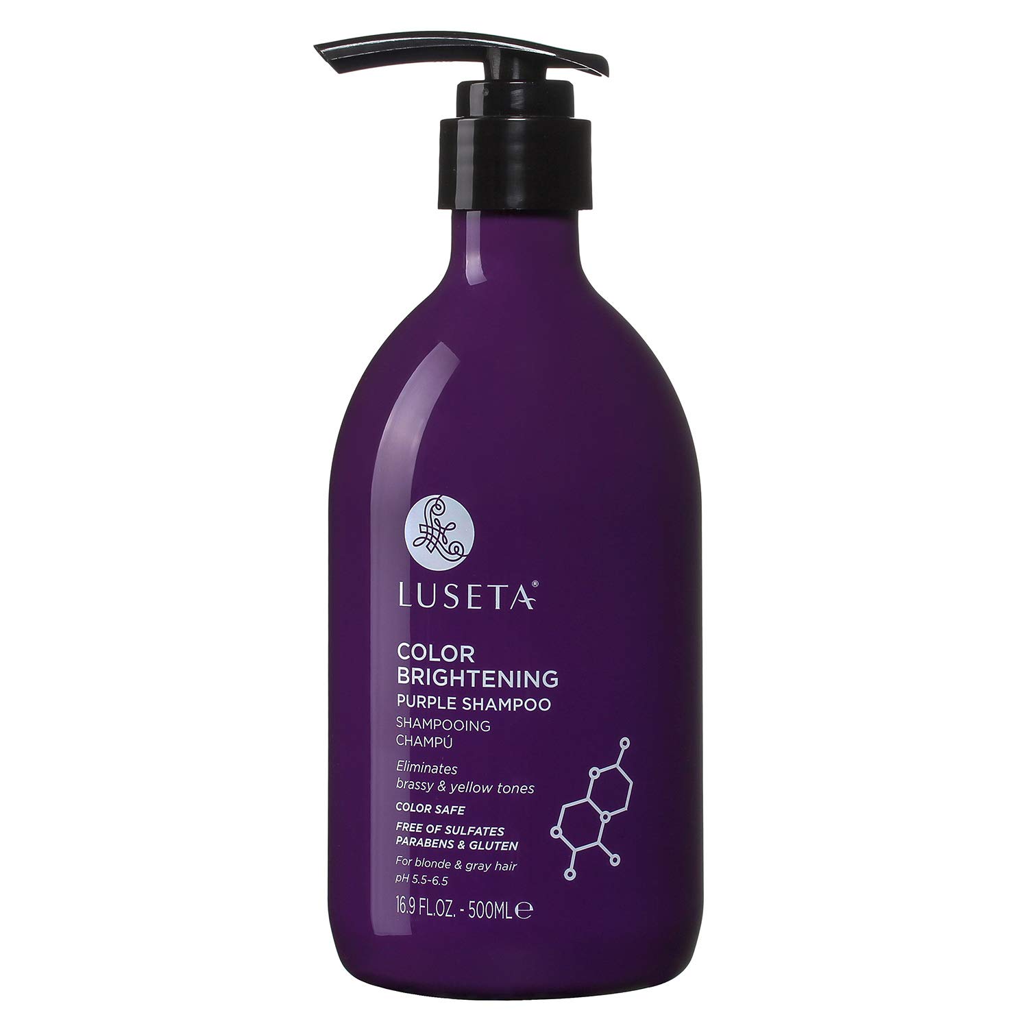 Foto 2 pulgar | Champú Luseta Color Brightening Purple 500 Ml Para Rubia/gris - Venta Internacional.