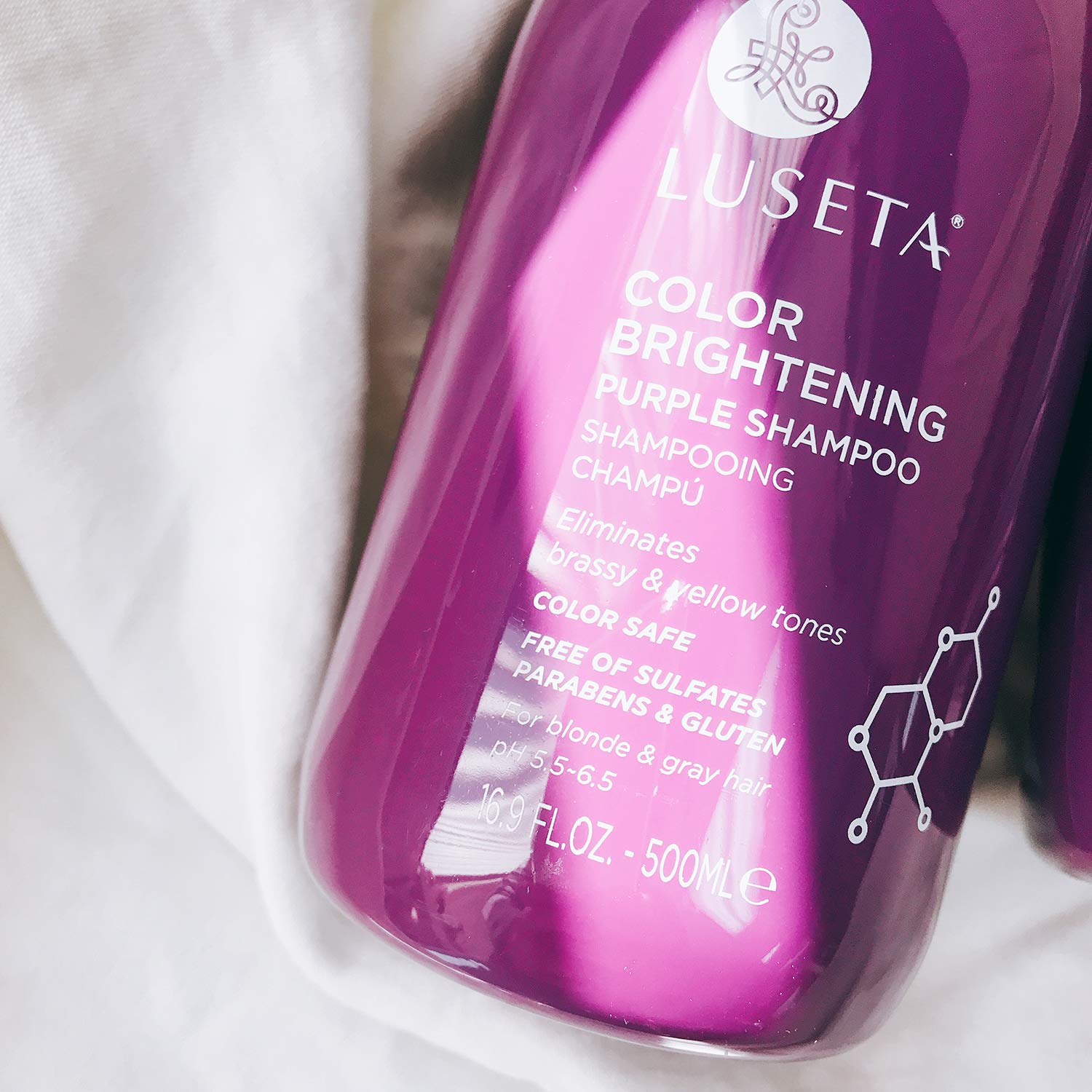 Foto 3 pulgar | Champú Luseta Color Brightening Purple 500 Ml Para Rubia/gris - Venta Internacional.