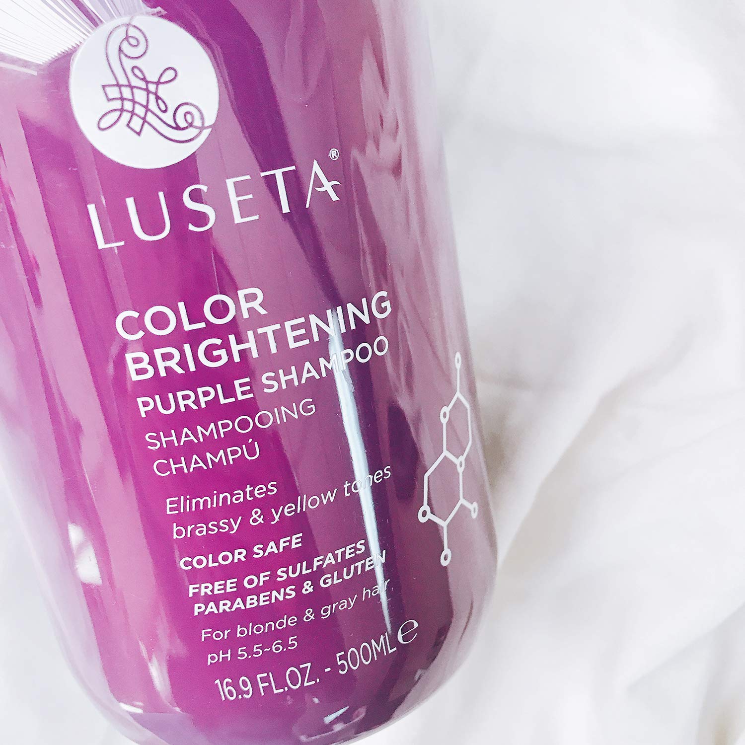 Foto 3 | Champú Luseta Color Brightening Purple 500 Ml Para Rubia/gris - Venta Internacional.