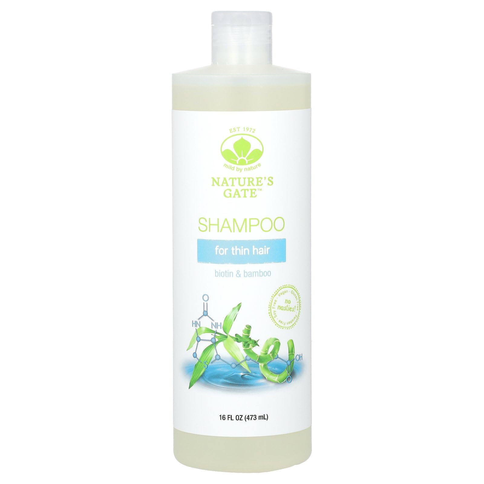 Foto 2 pulgar | Champú Nature's Gate Mild By Nature Biotin & Bamboo 473 Ml - Venta Internacional.