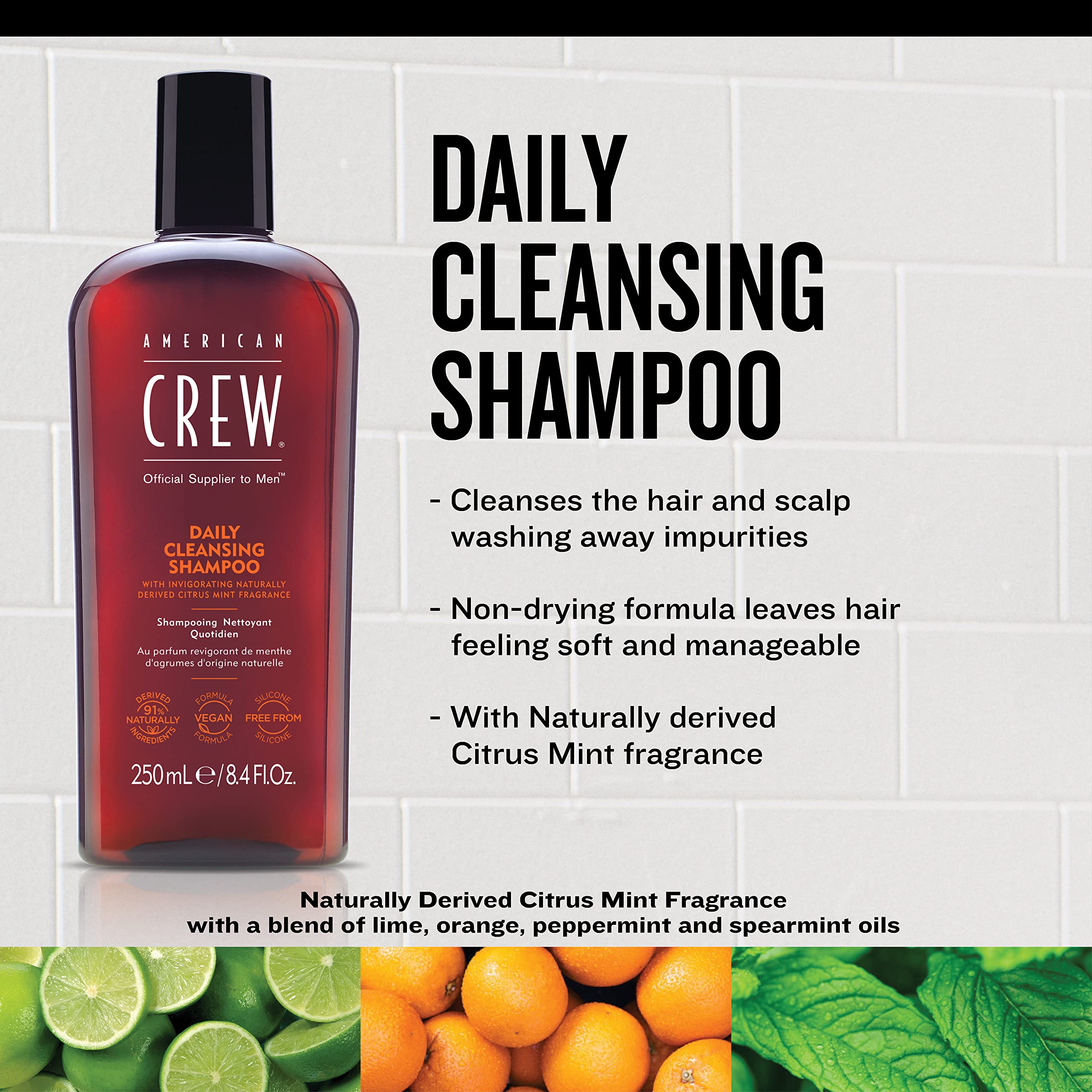 Foto 4 pulgar | Champú Limpiador Diario American Crew, Vegano, 450 Ml, Para Hombres - Venta Internacional.
