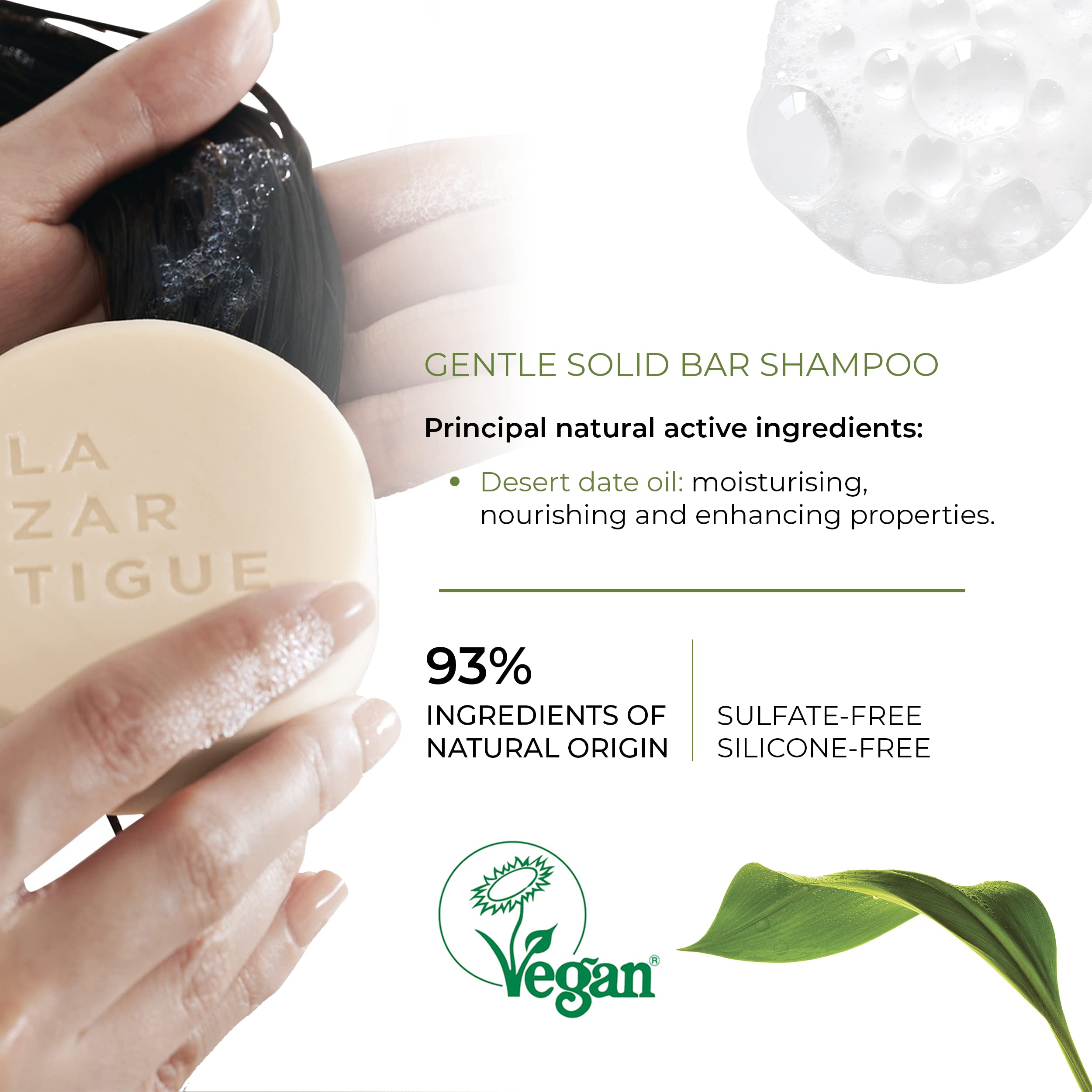 Foto 5 pulgar | Champú En Barra Lazartigue Nutritive, 78 Ml, Vegano, Sin Plástico - Venta Internacional.