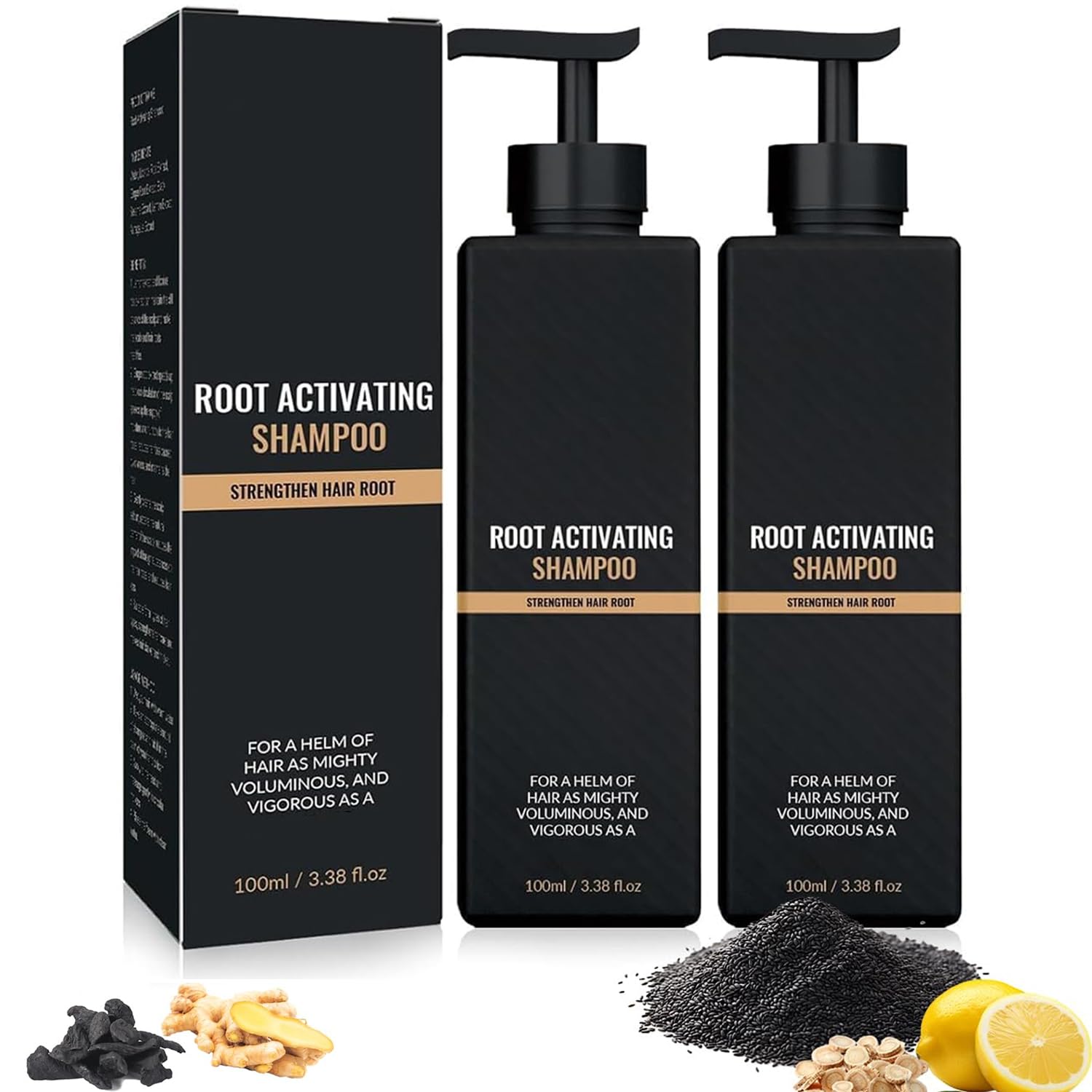 Champú Root Activator Para El Crecimiento Del Cabello Y Anticaída, 2 Unidades - Venta Internacional.
