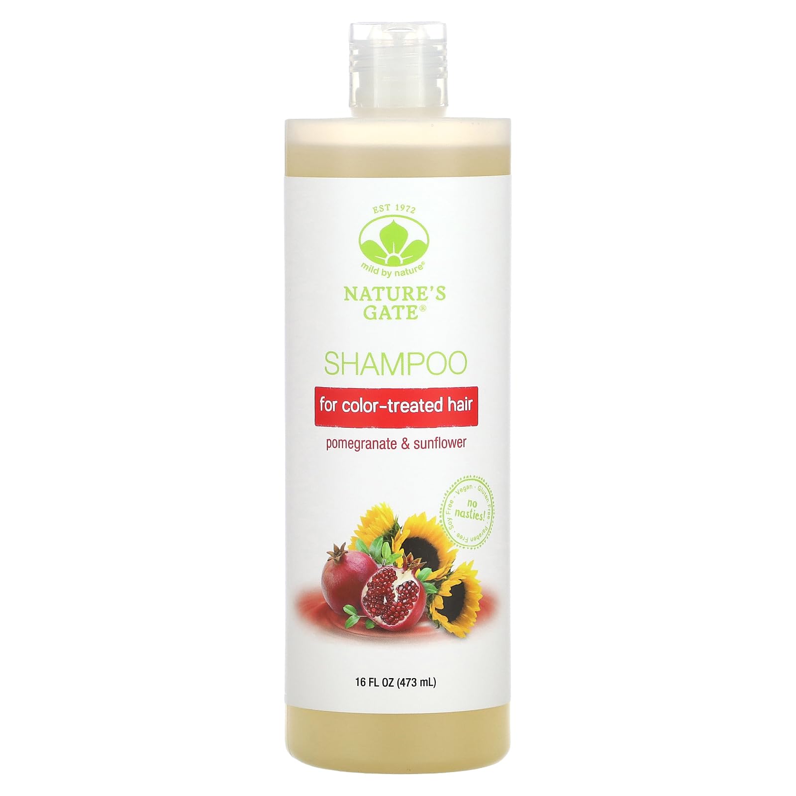 Champú Nature's Gate Mild By Nature Pomegranate & Sunflower 473 Ml - Venta Internacional.