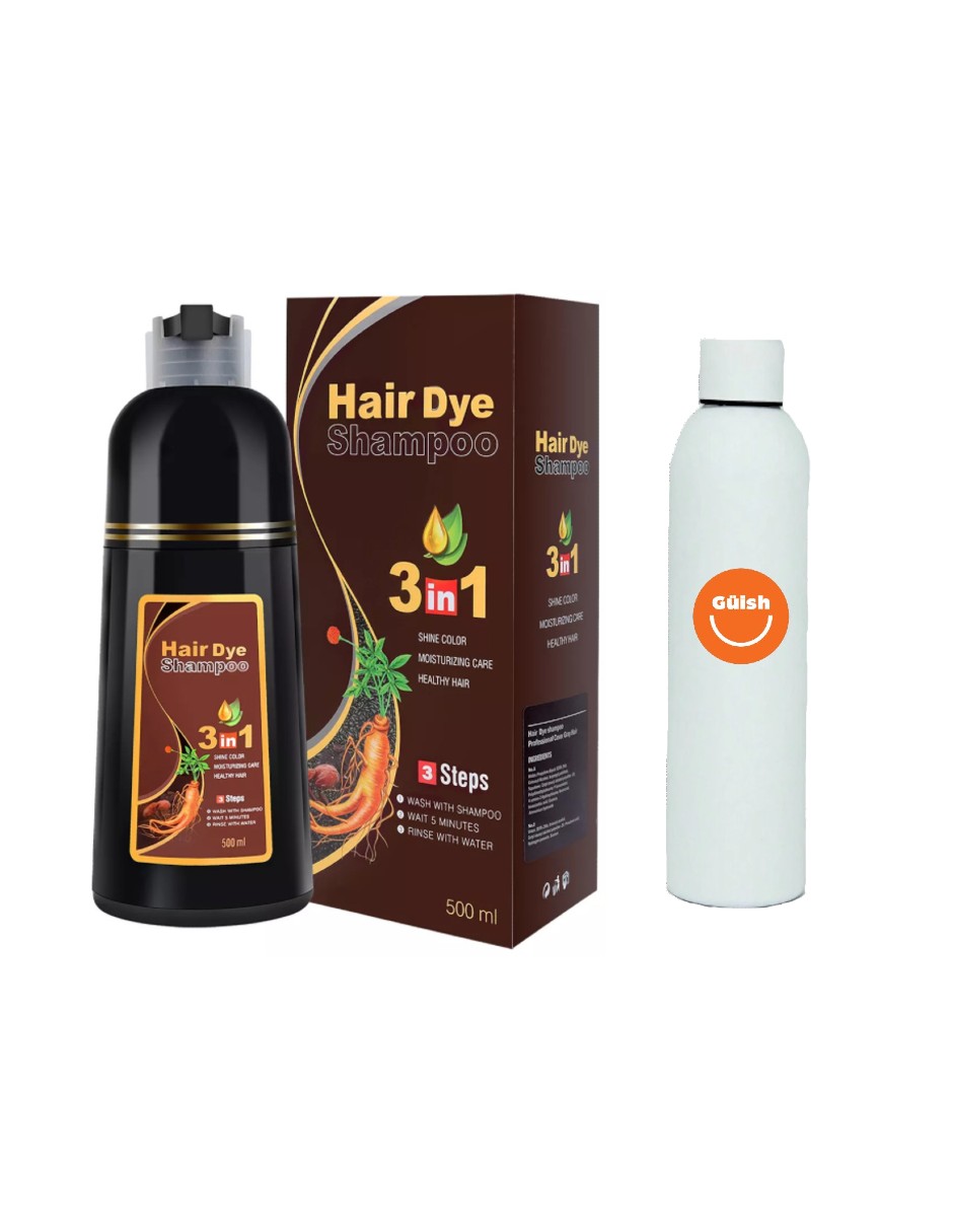 Shampoo de Jengibre Cubre Canas 500 ml + Termo de Agua Güish