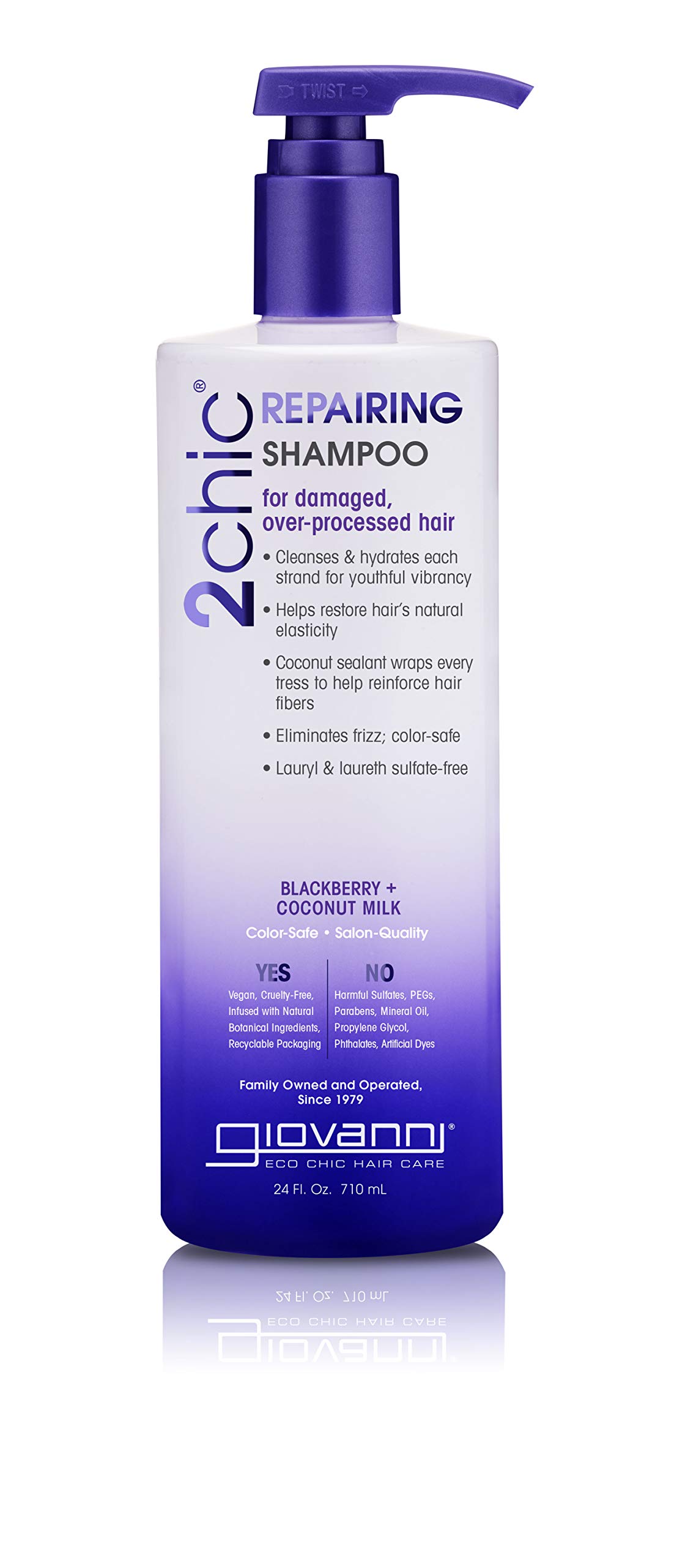 Foto 2 pulgar | Champú Giovanni 2chic para Cabello Dañado 710 ml - Venta Internacional