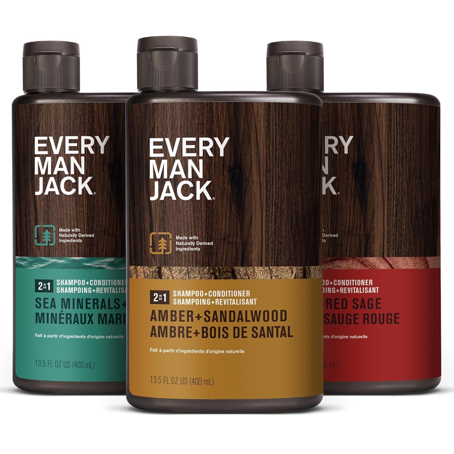 Champú Y Acondicionador Every Man Jack 2 En 1 Para Hombre, 400 Ml, Paquete De 3 - Venta Internacional.