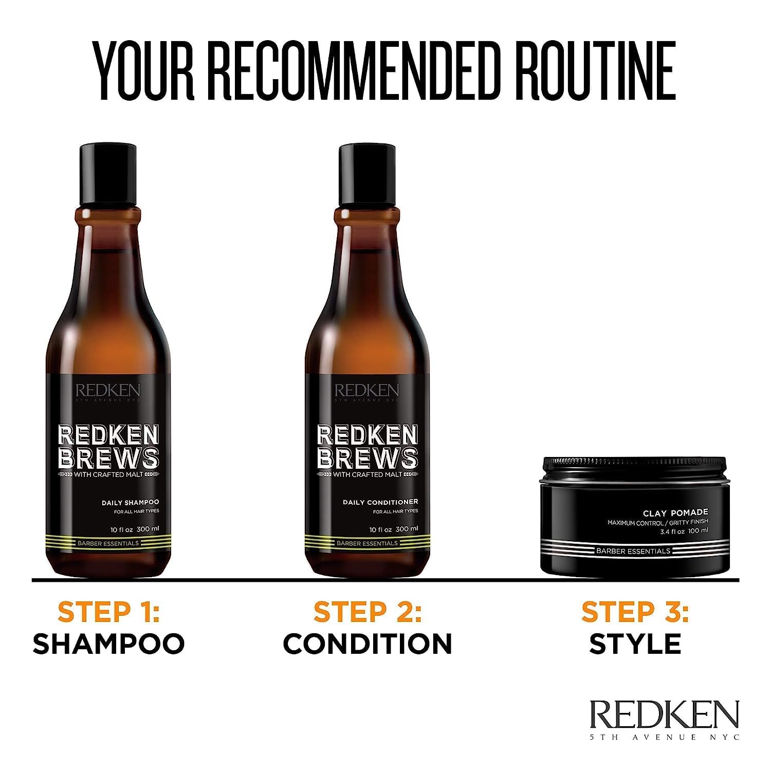Foto 5 pulgar | Shampoo Redken Brews, Limpiador Ligero Diario, 1 Litro, Para Hombres - Venta Internacional.