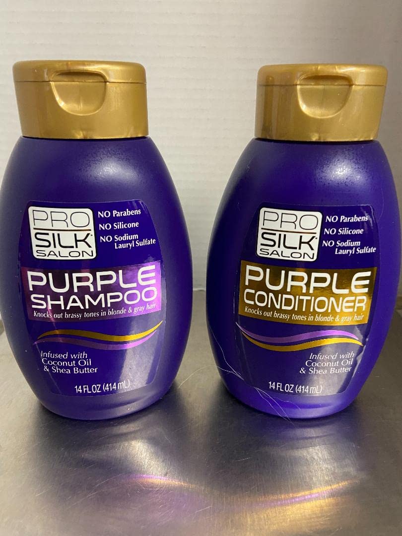 Set De Champú Y Acondicionador Pro Silk Purple 400 Ml - Venta Internacional.