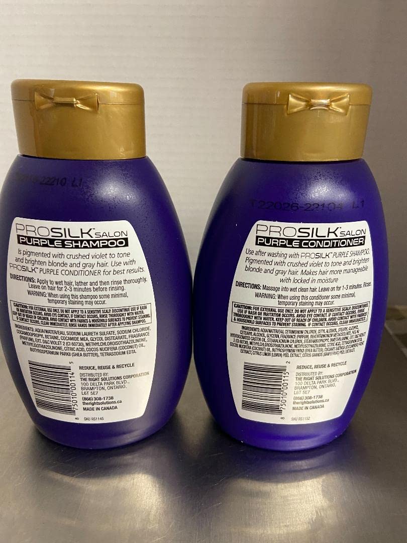 Foto 3 pulgar | Set De Champú Y Acondicionador Pro Silk Purple 400 Ml - Venta Internacional.