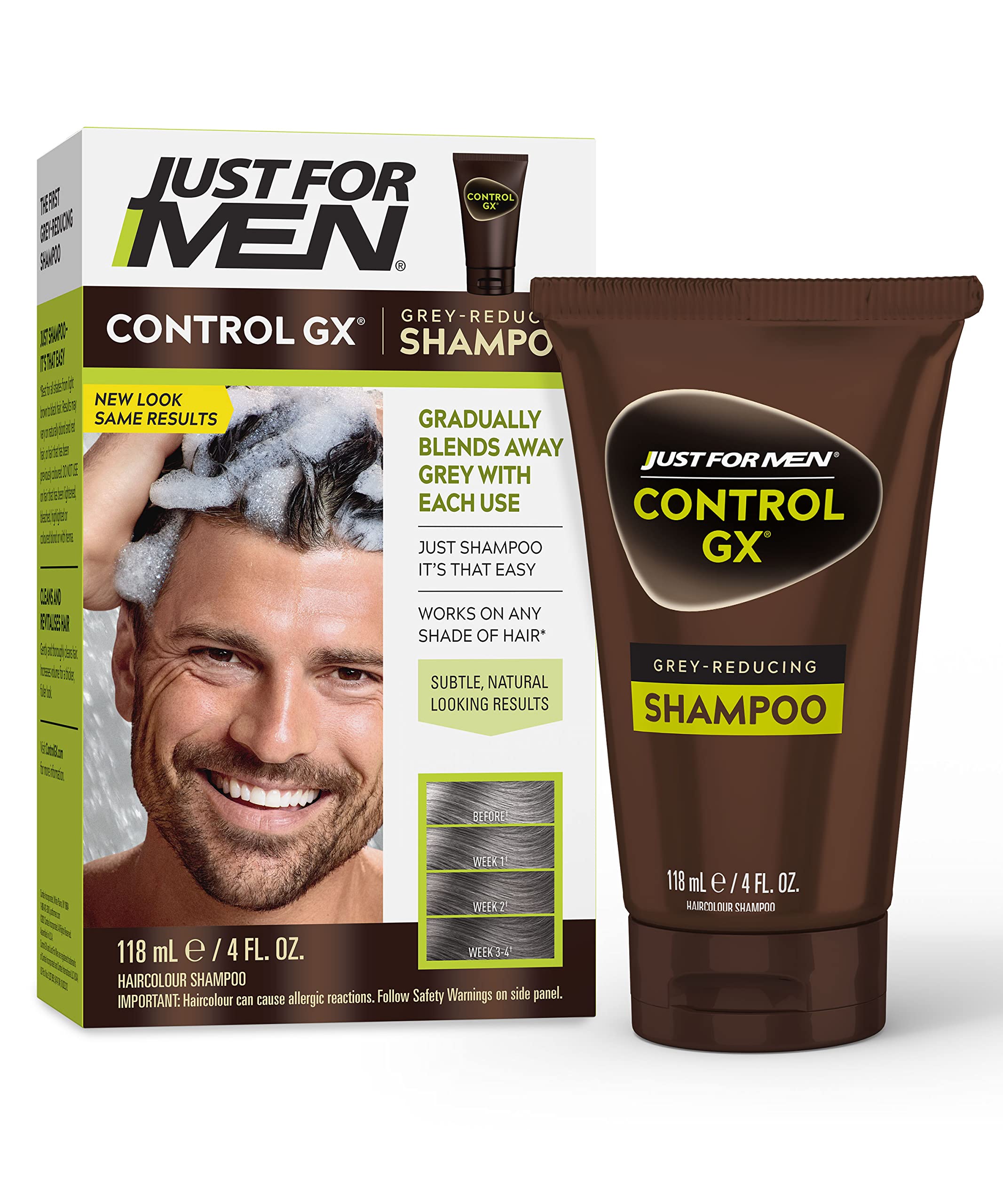 Shampoo Just For Men Control Gx Grey Reducing 120 Ml - Venta Internacional