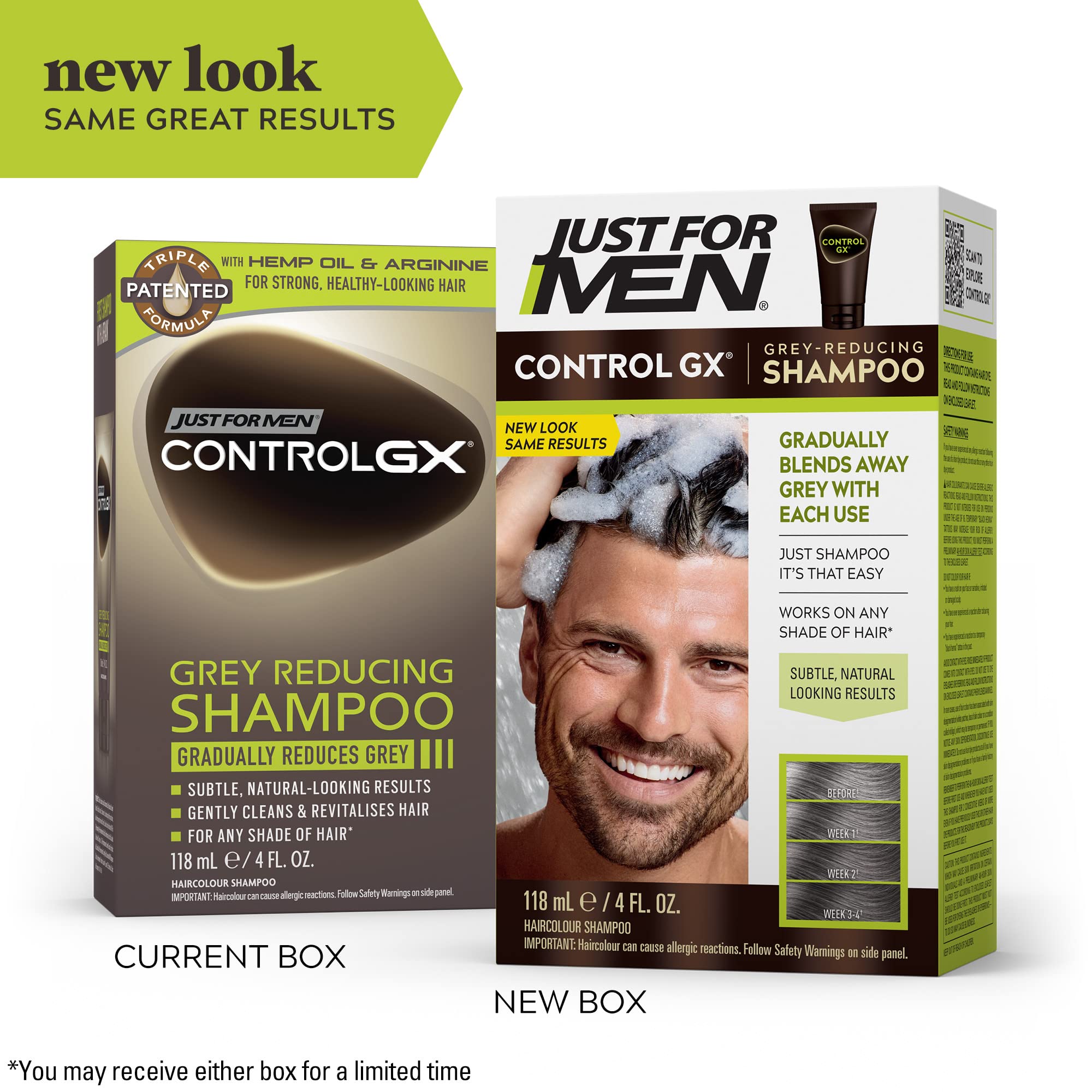 Foto 3 pulgar | Shampoo Just For Men Control Gx Grey Reducing 120 Ml - Venta Internacional
