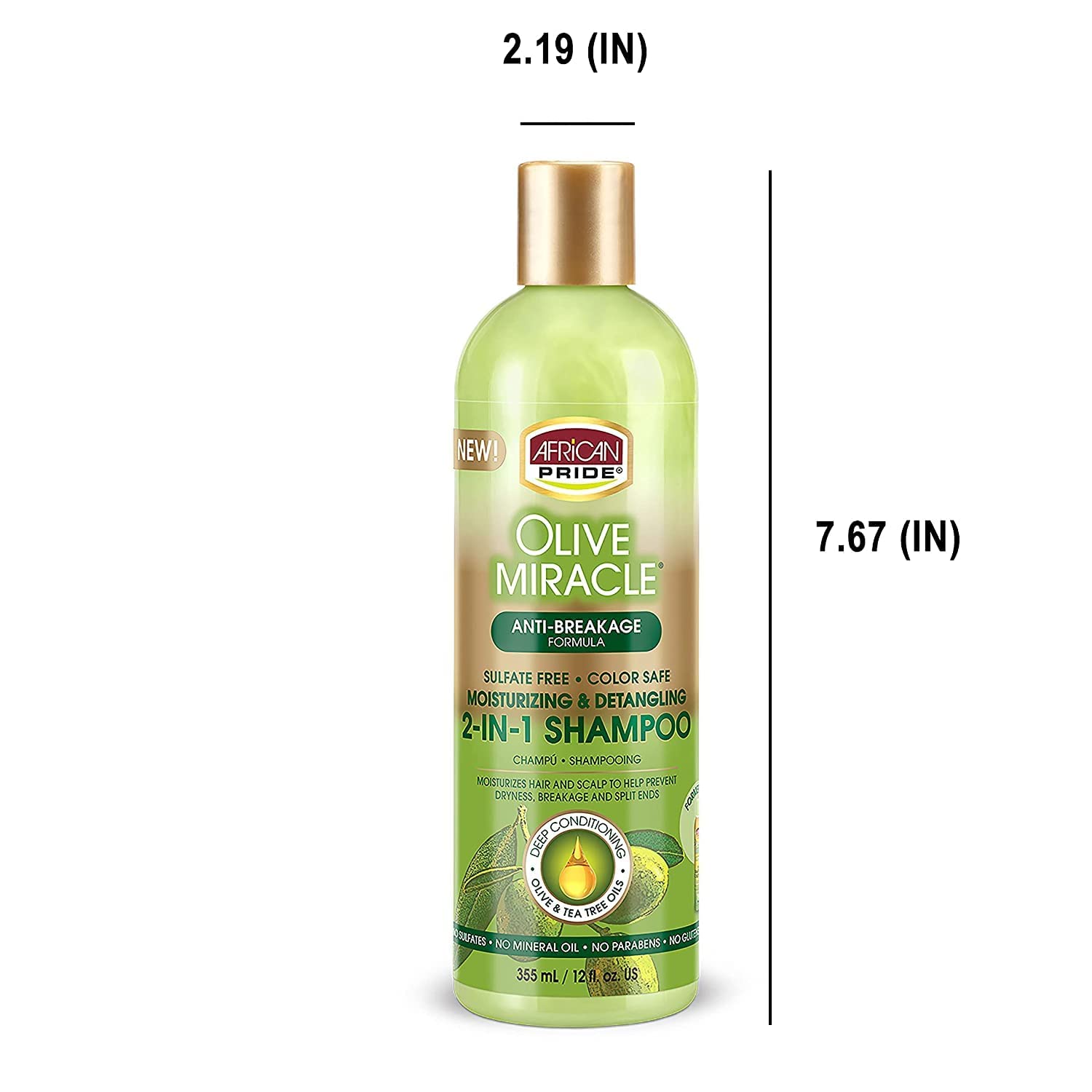 Foto 8 pulgar | Champú Y Acondicionador African Pride Olive Miracle 350 Ml - Venta Internacional.