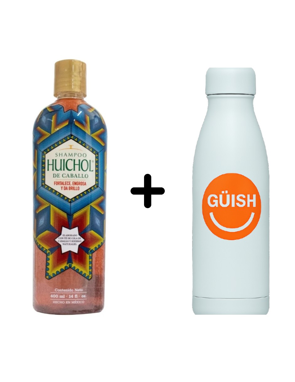 Shampoo Huichol Original Fortalecedor +termo De Agua De Regalo Güish