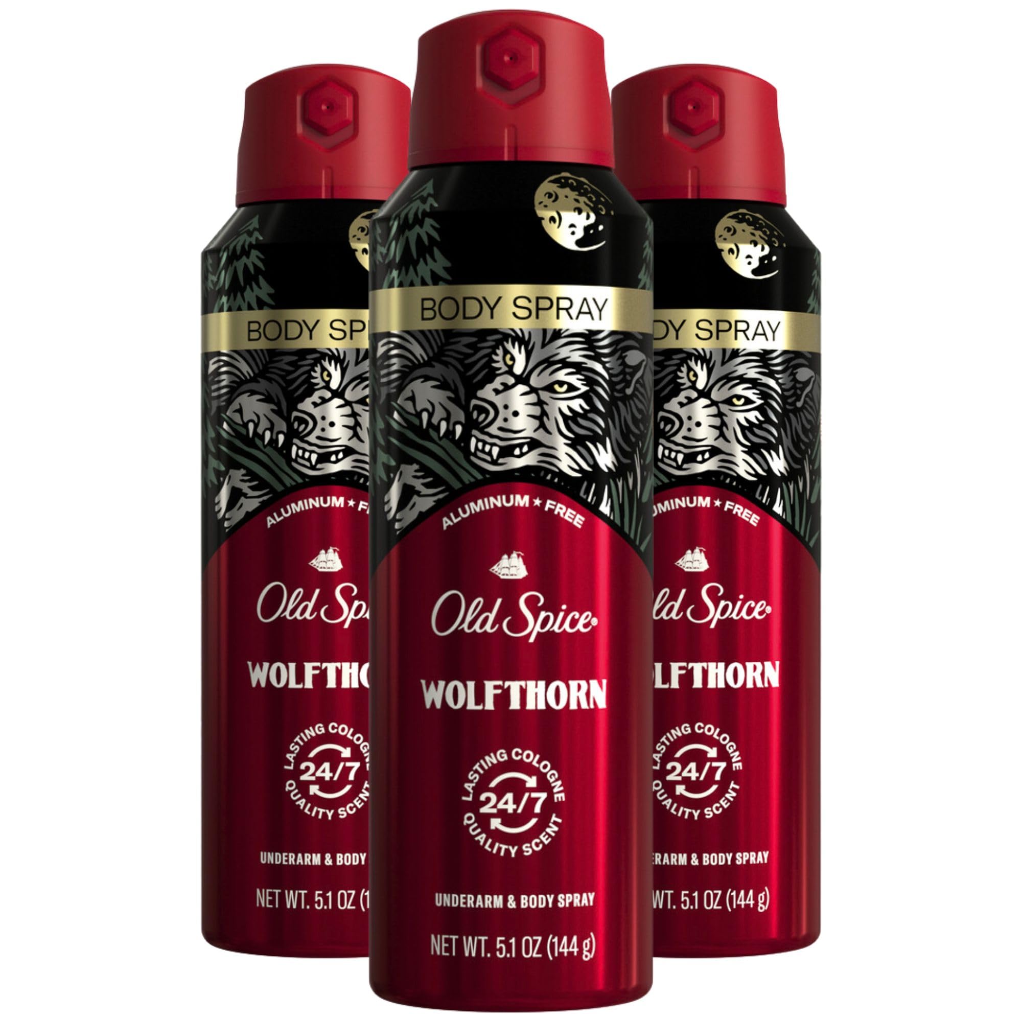 Foto 1 | Desodorante en Aerosol Old Spice Wolfthorn 3 Piezas-Venta Internacional