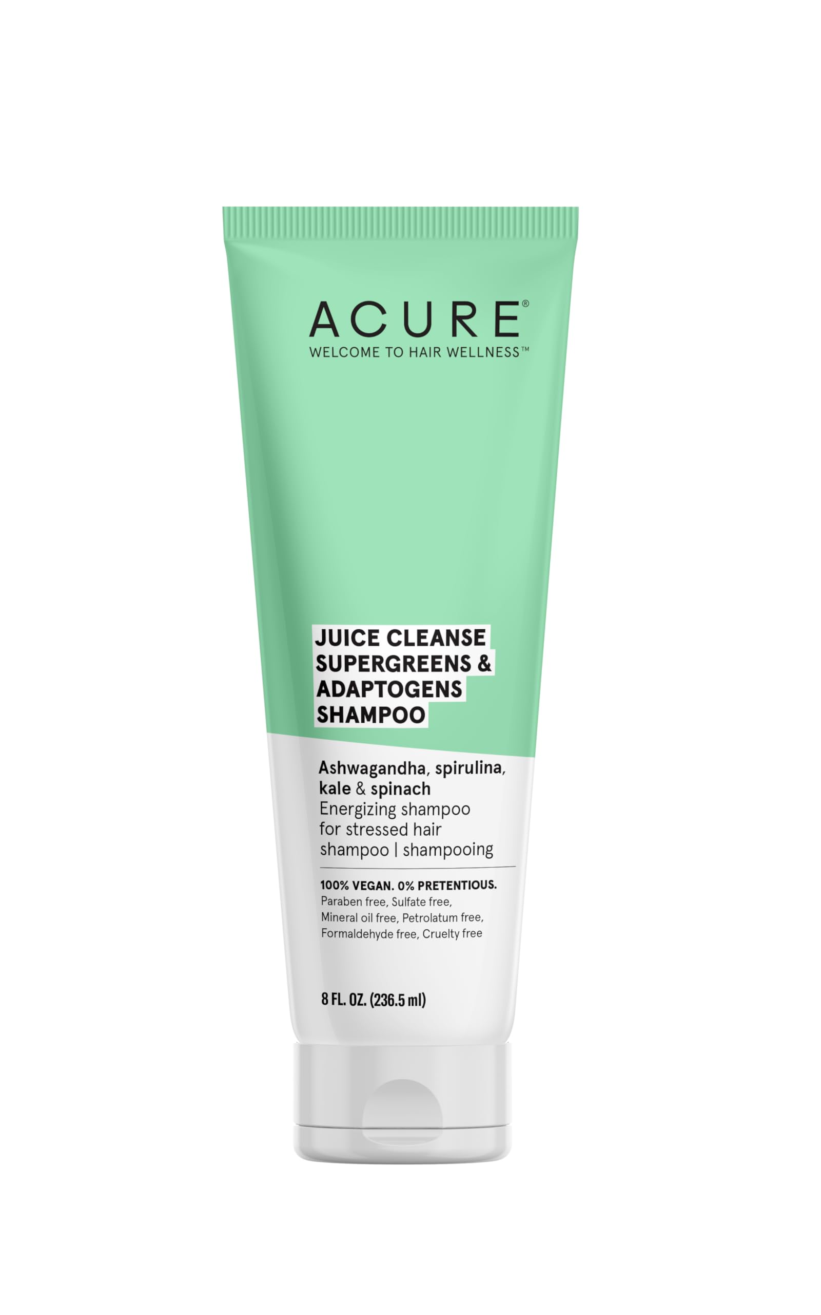 Champú Acure Juice Cleanse Supergreens & Adaptógenos 240 Ml - Venta Internacional.